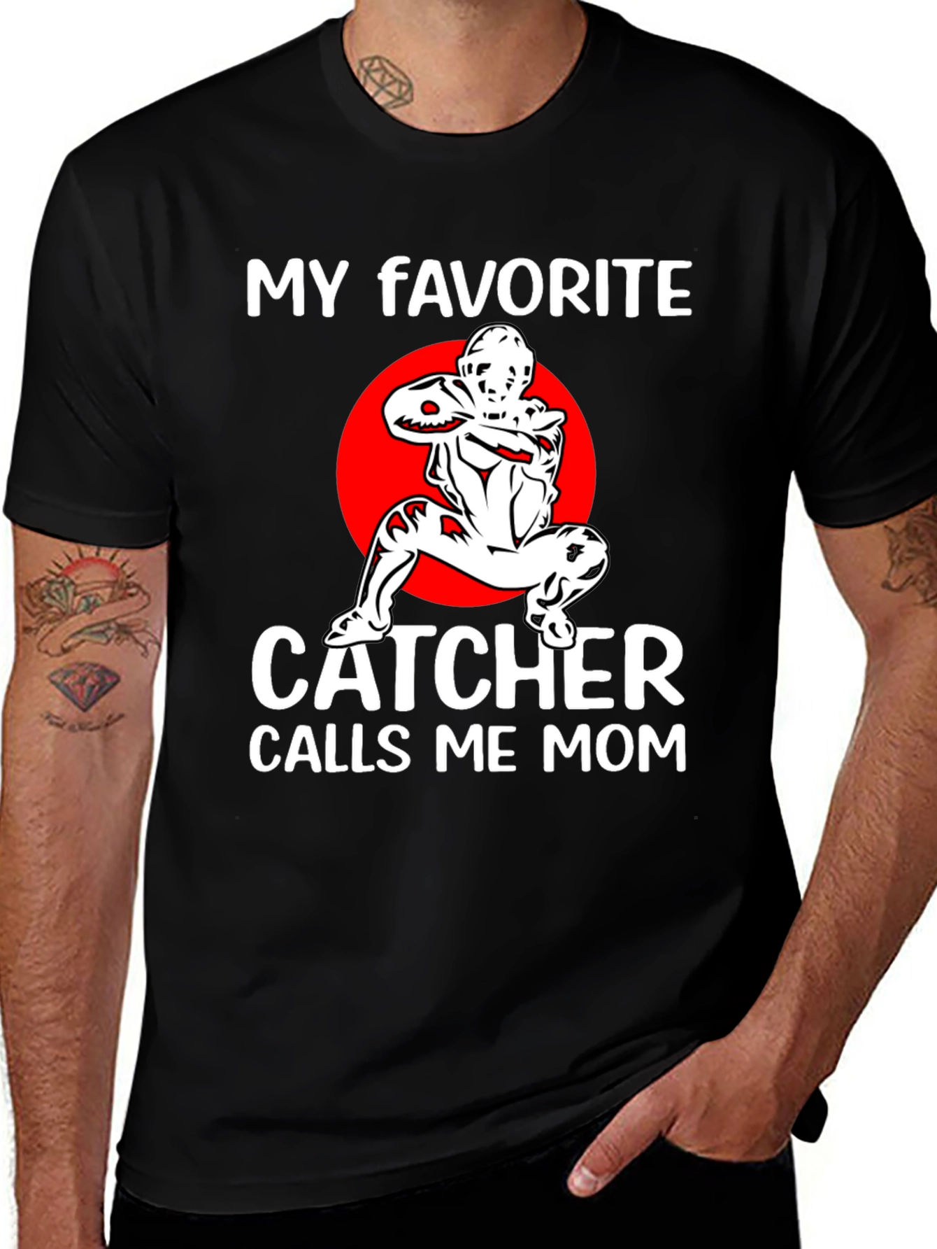 Variant 20 of My Favorite Catcher Calls Me Mom T-Shirt