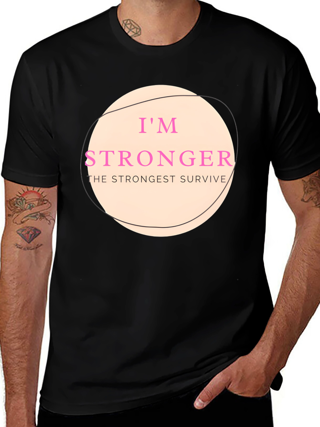 Variant 13 of I'm Stronger Graphic T-Shirt - The Strongest Survive