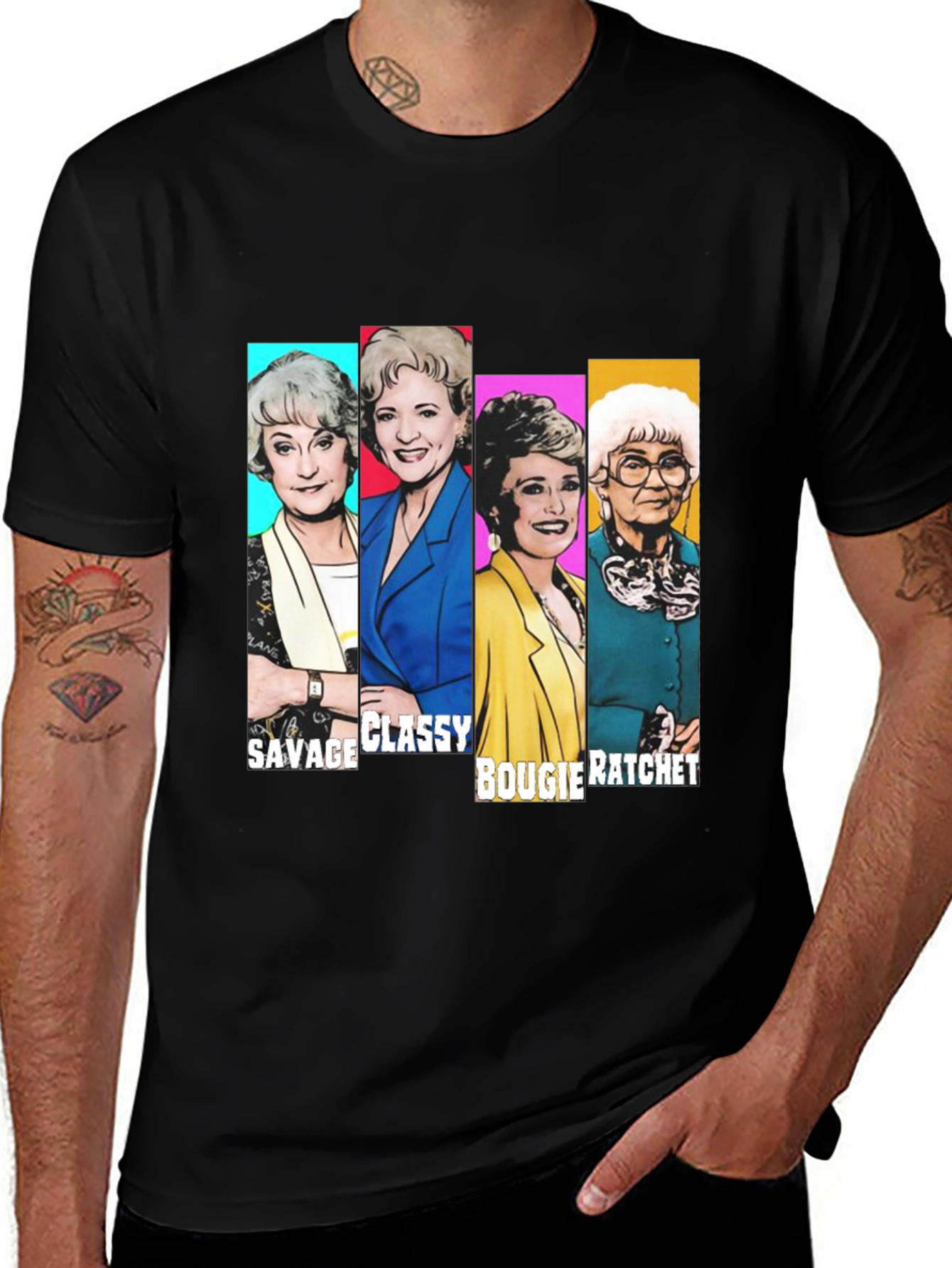 Golden Girls Savage Classy Bougie Ratchet T-Shirt