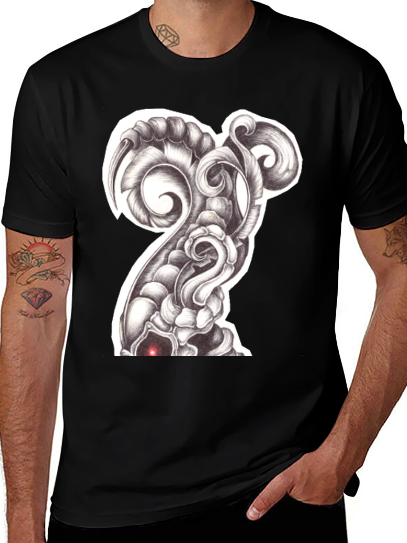 Variant 22 of Dark Arts Graphic Tee - Men's Black T-Shirt
