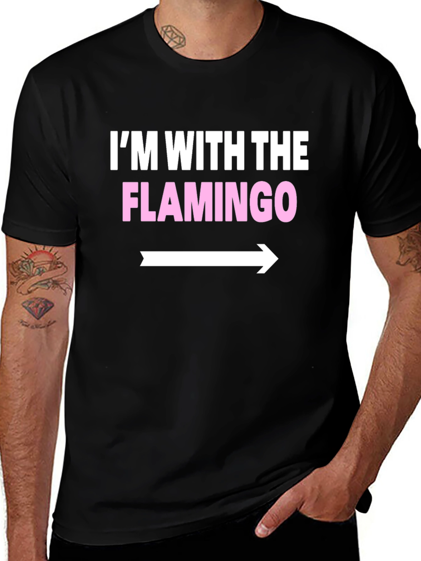 Variant 5 of I'm With The Flamingo T-Shirt