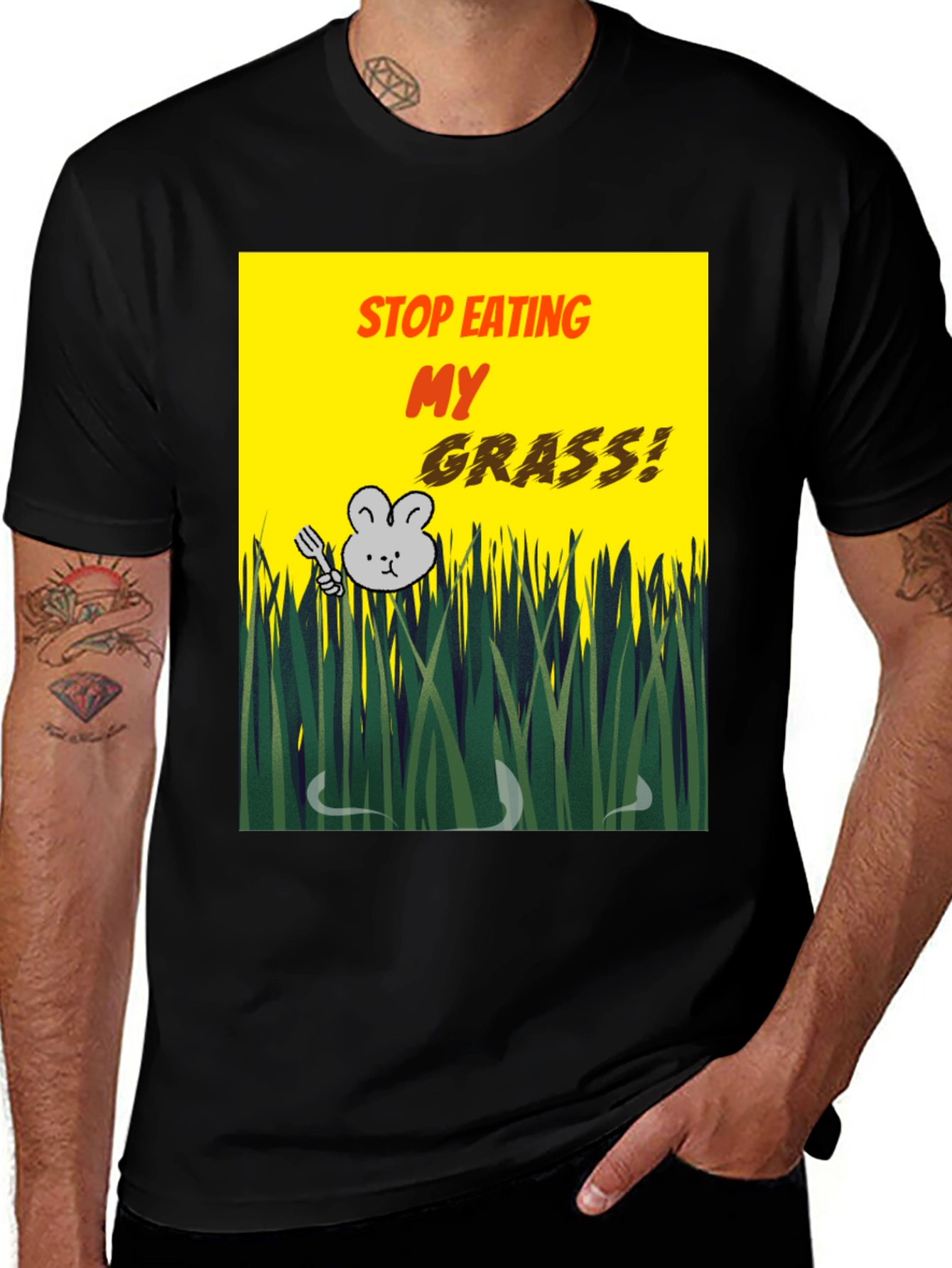 Variant 17 of Stop Eating My Grass T-Shirt