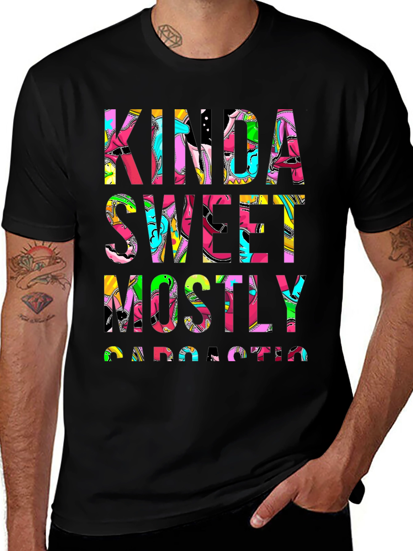 Variant 4 of Kinda Sweet Mostly Sarcastic Graphic T-Shirt