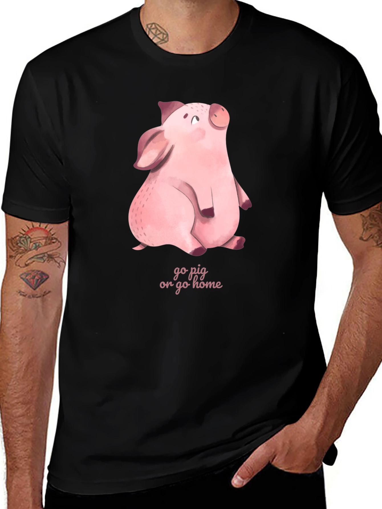 Variant 18 of Go Pig or Go Home Graphic Tee