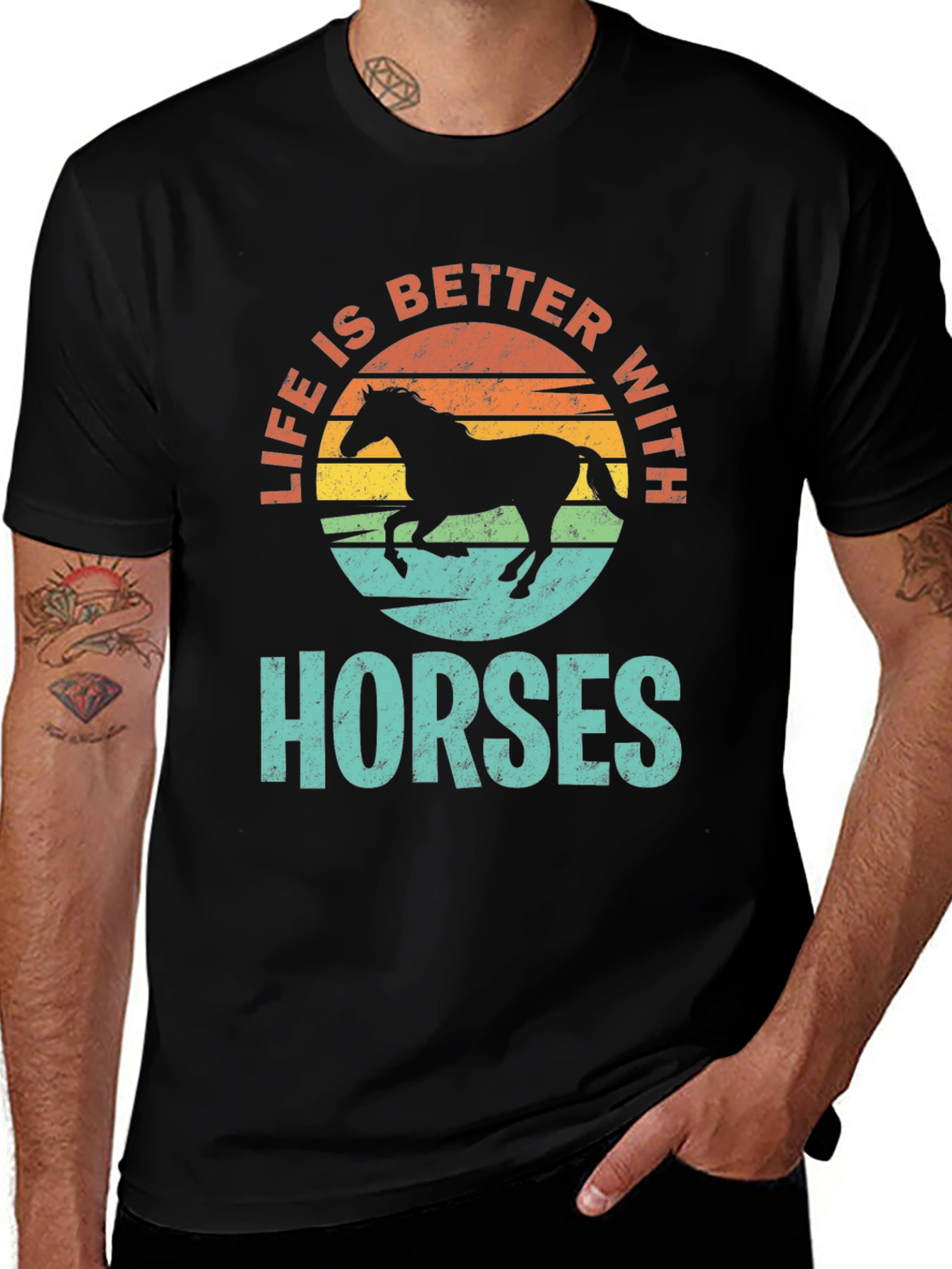 Variant 16 of Life is Better with Horses T-Shirt