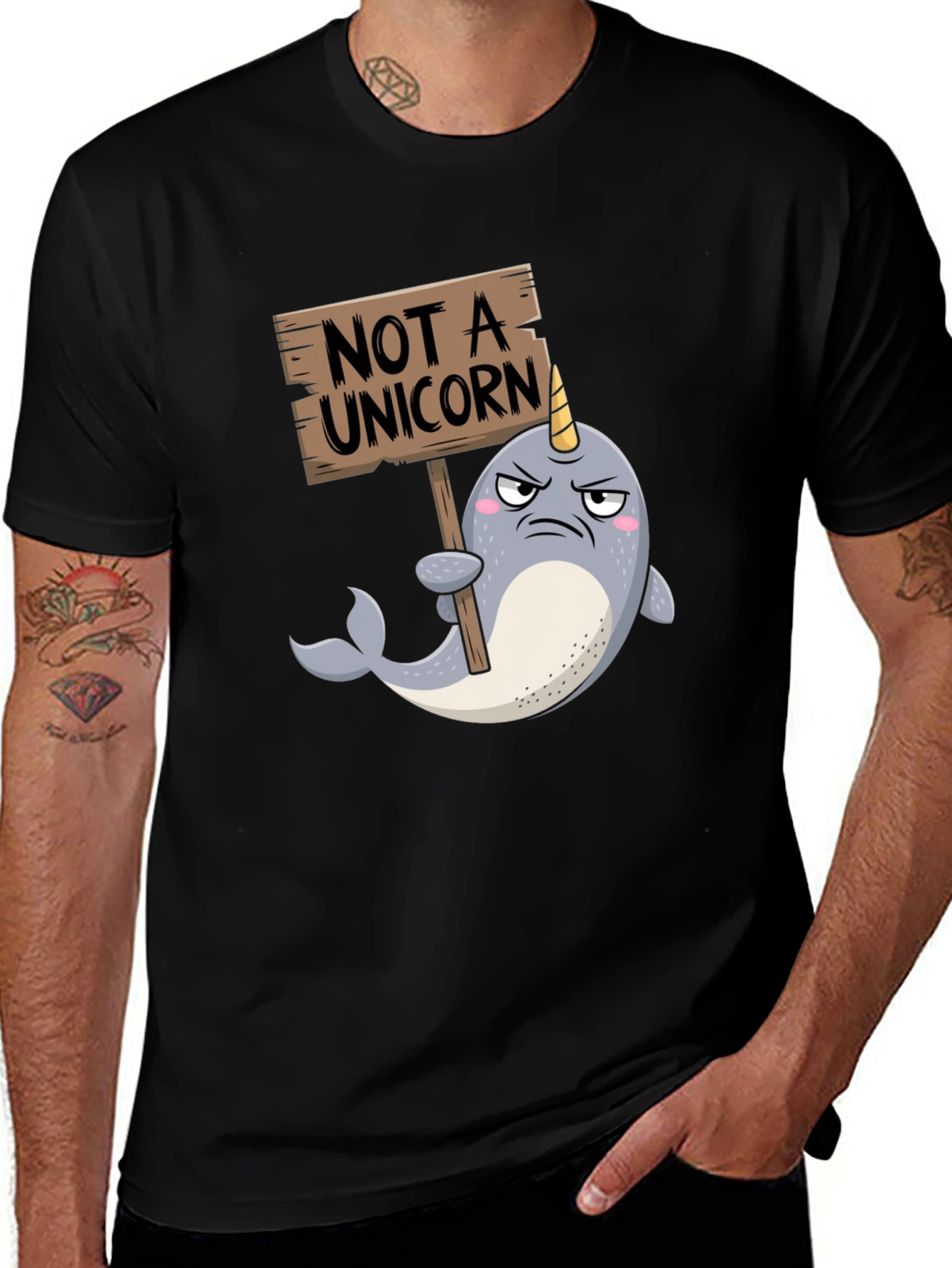 Variant 8 of Narwhal Not a Unicorn Graphic T-Shirt