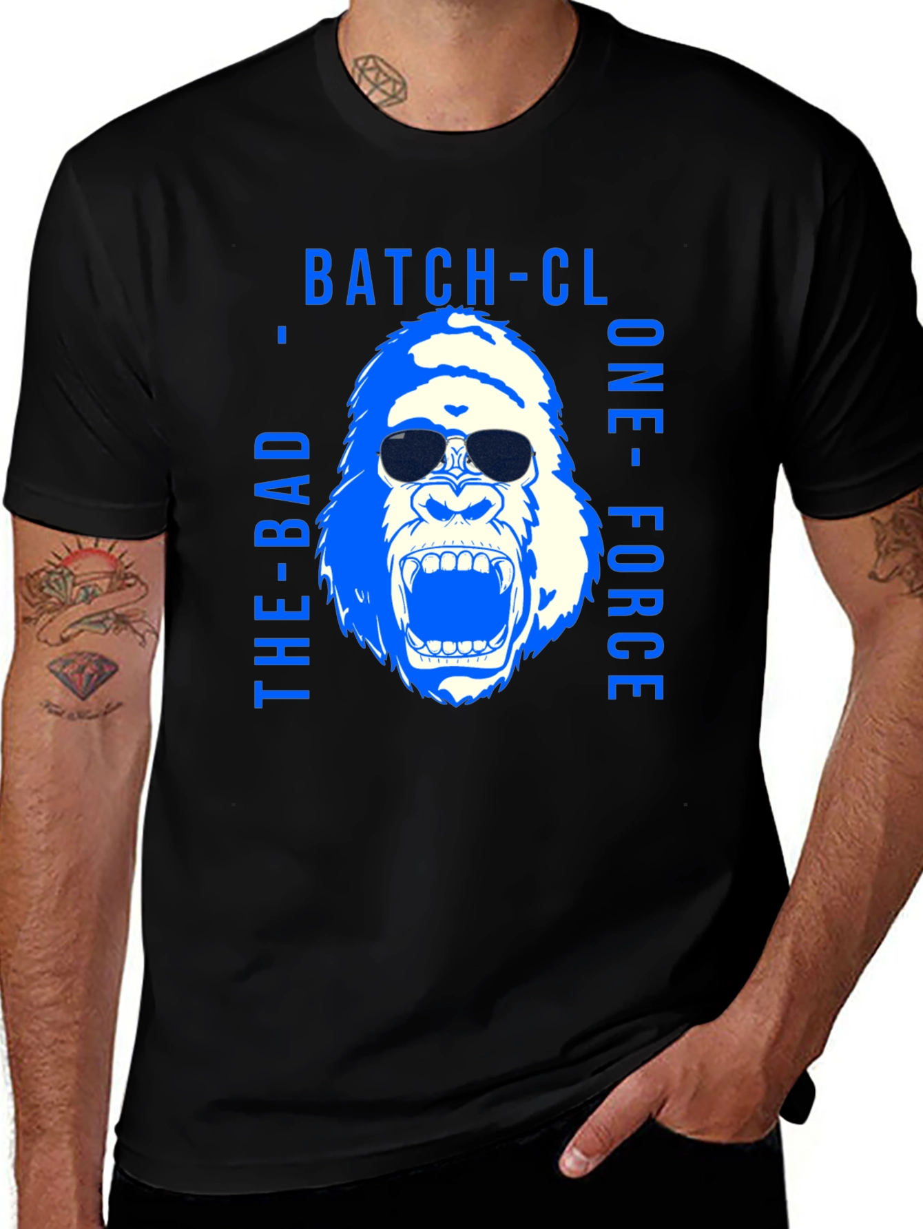 Variant 15 of Bad Ape T-Shirt: Batch-CL One-Force Design