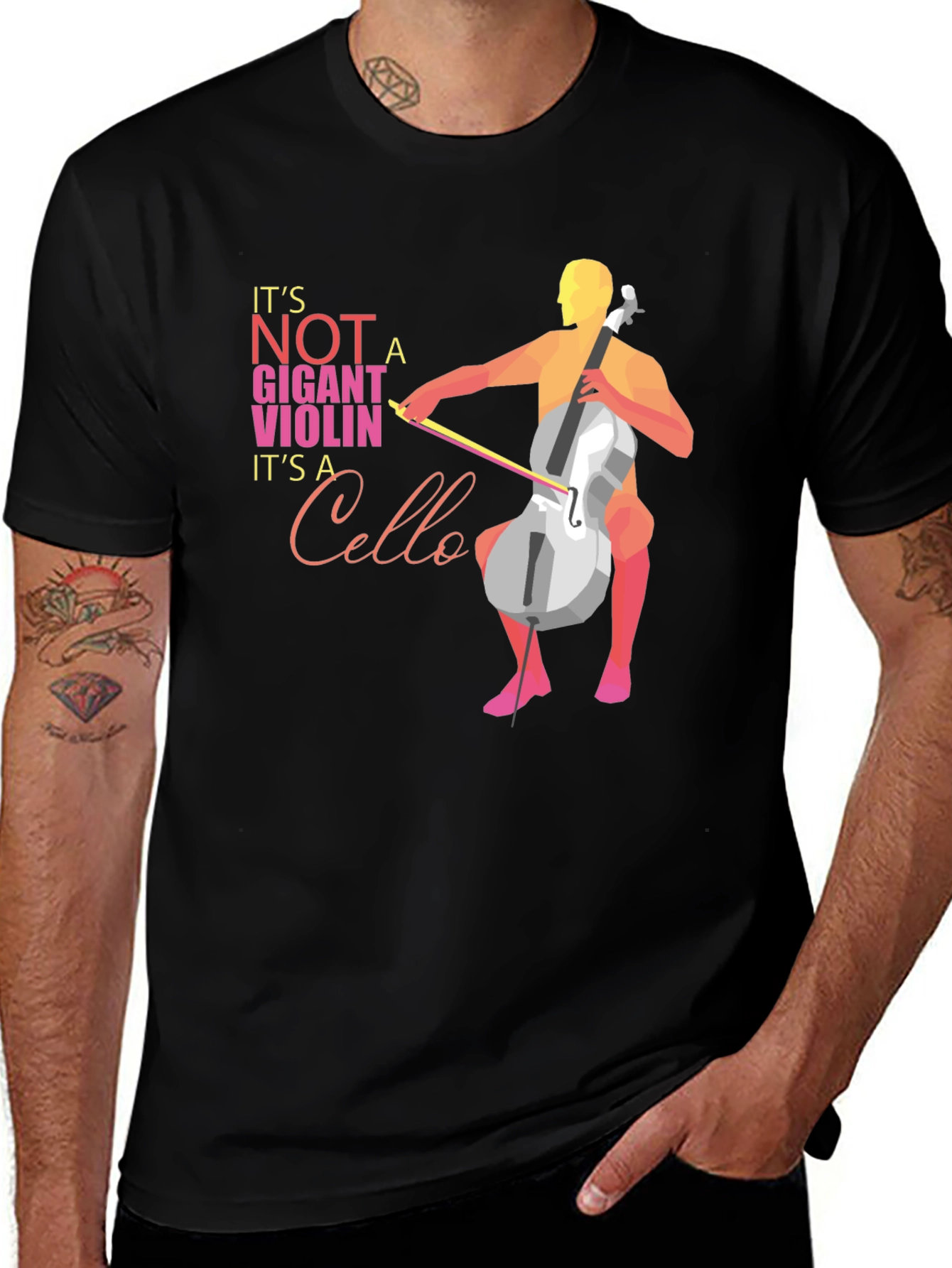 Variant 2 of Cello T-Shirt: It's Not a Giant Violin!
