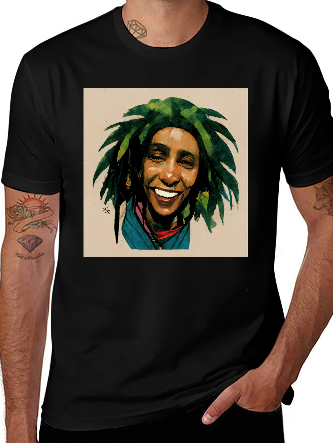Bob Marley Graphic T-Shirt - Casual Wear