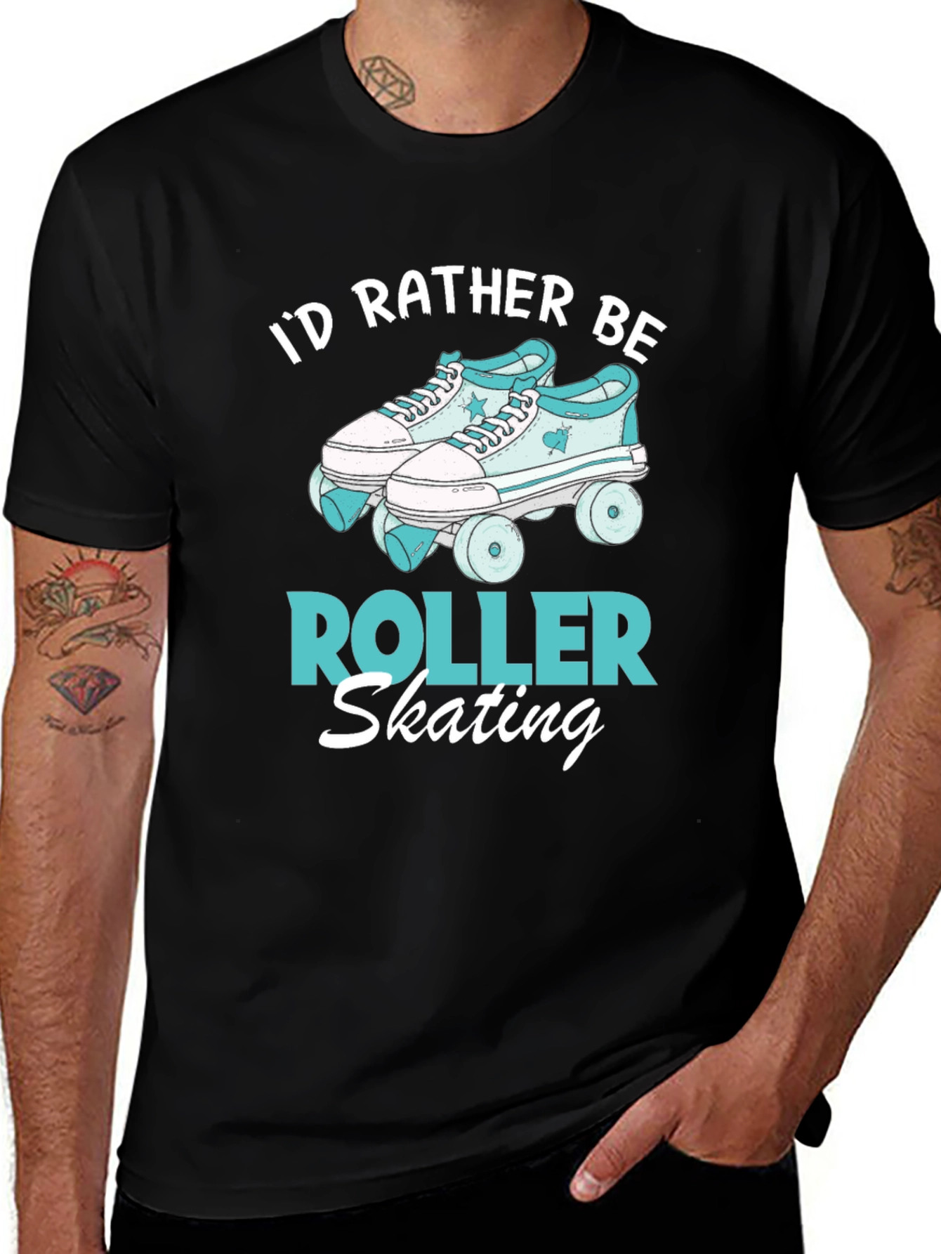 Variant 12 of I'd Rather Be Roller Skating Graphic Tee