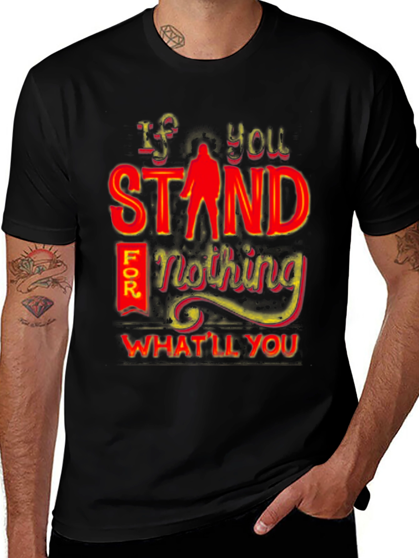 Variant 3 of If You Stand For Nothing T-Shirt