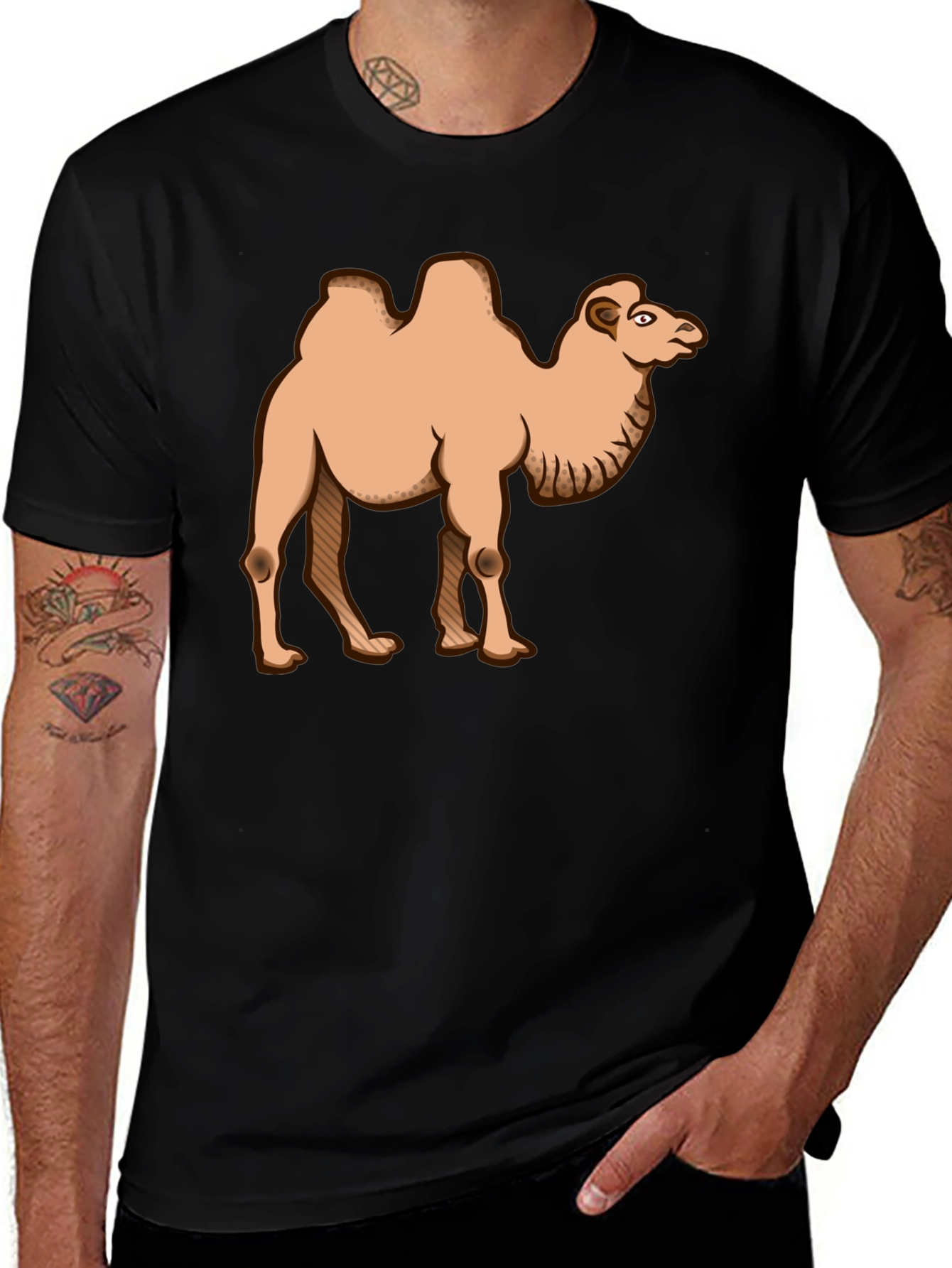 Variant 7 of Camel T-Shirt - Humorous Desert Animal Graphic Tee