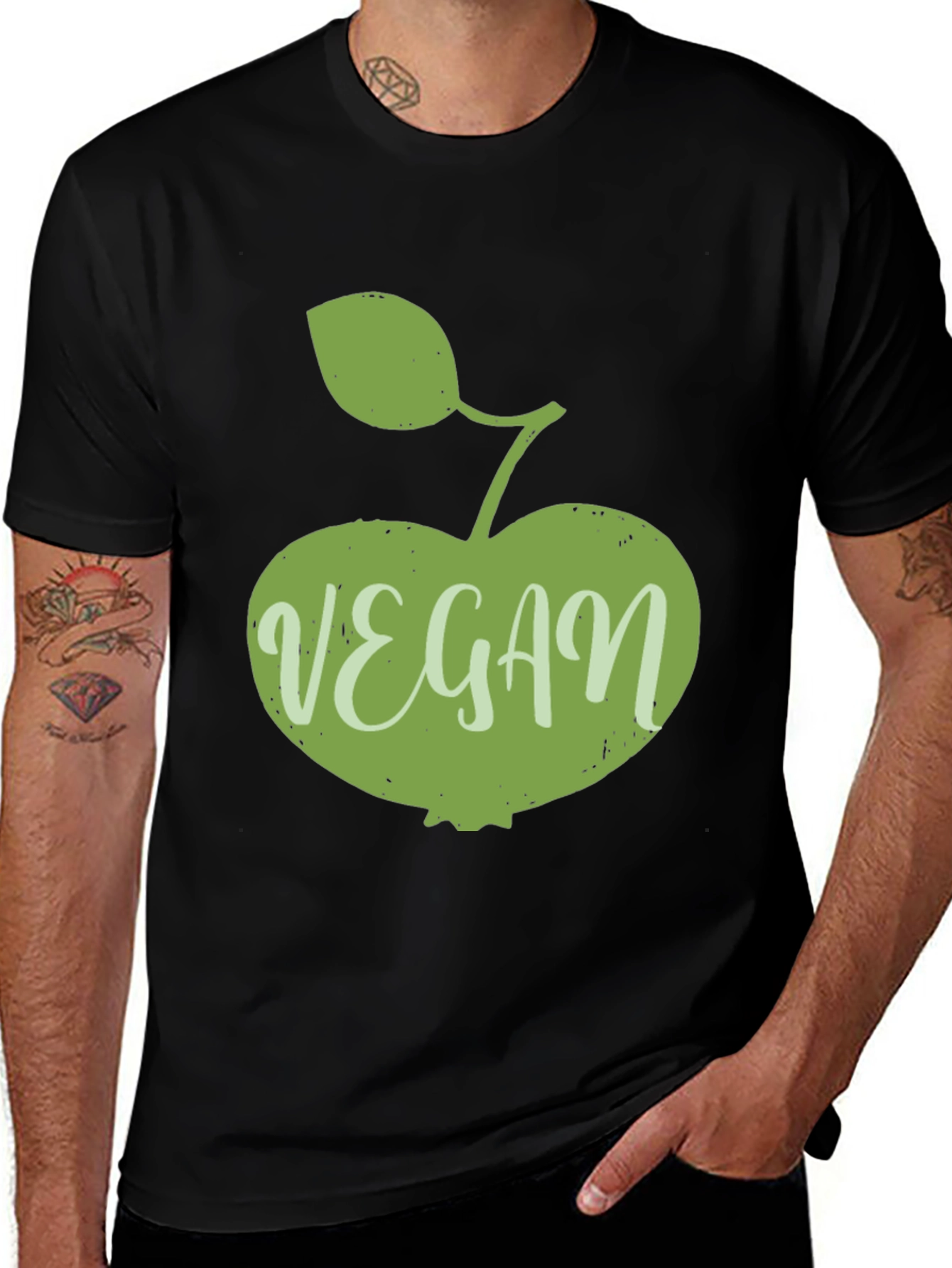 Vegan Apple Graphic T-Shirt