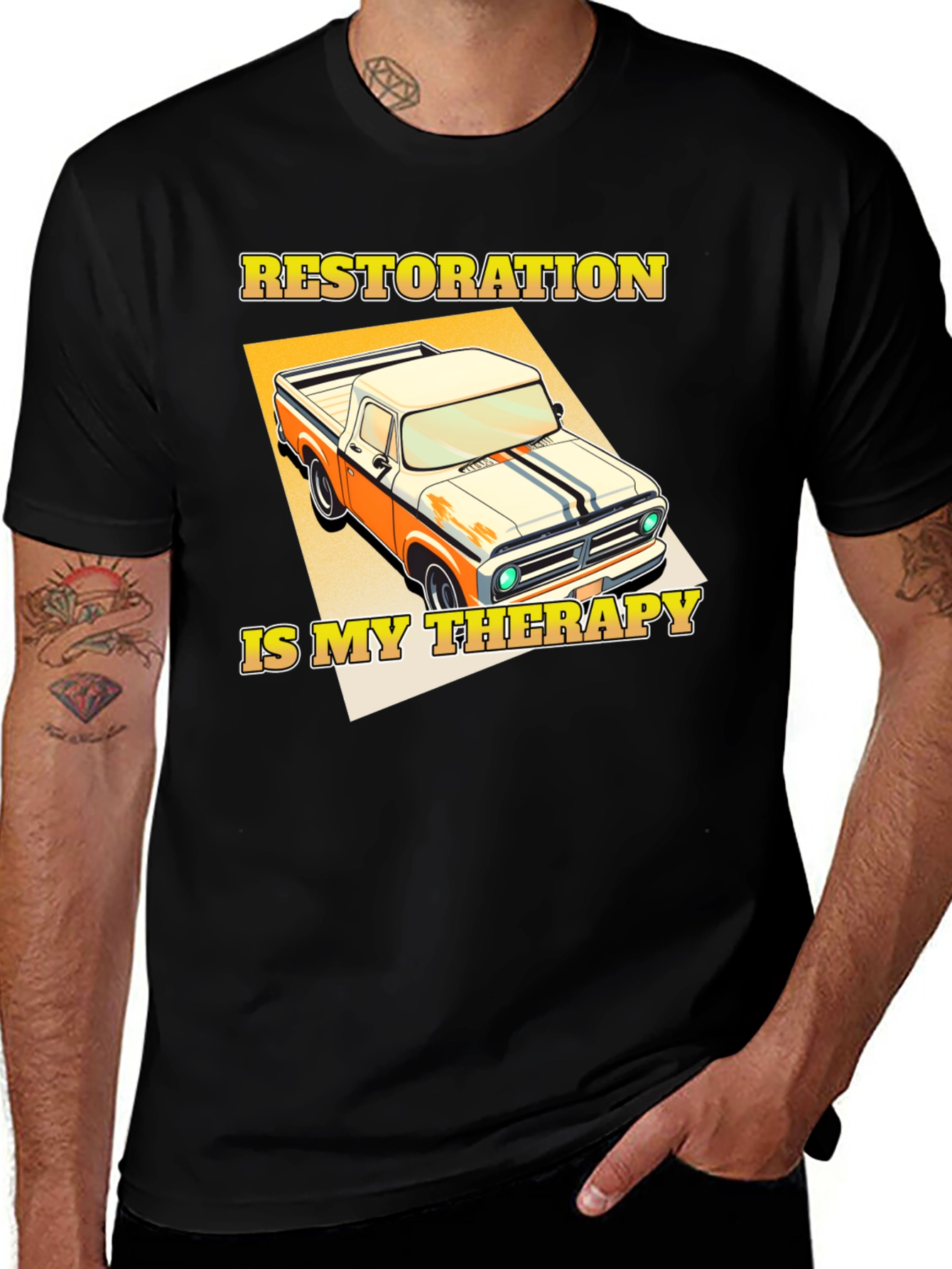 Variant 15 of Restoration is My Therapy Truck T-Shirt