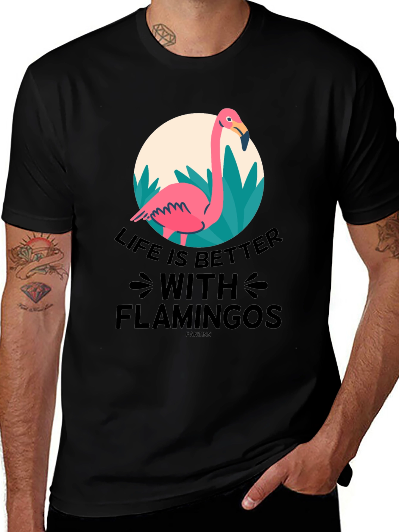 Variant 22 of Life is Better with Flamingos T-Shirt