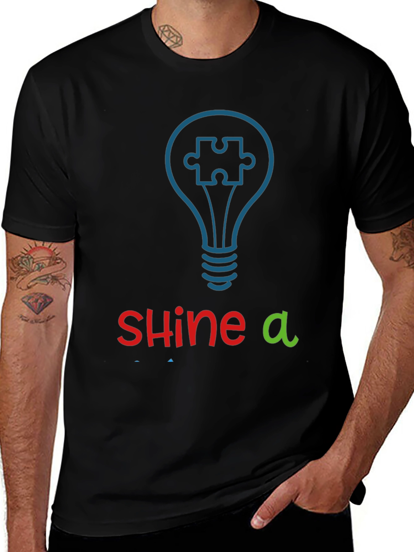 Variant 8 of Shine a Light Autism Awareness T-Shirt