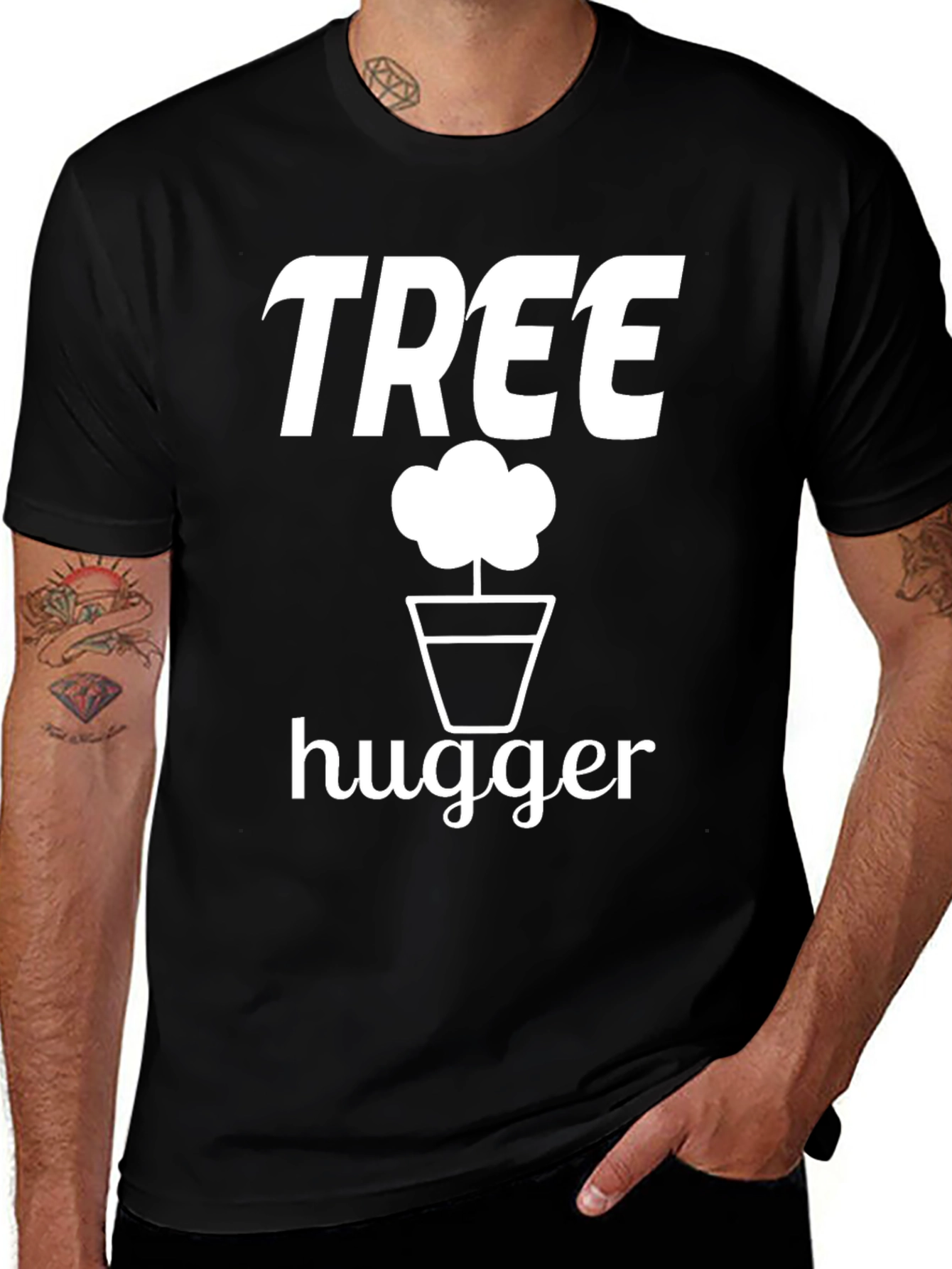 Variant 3 of Tree Hugger Graphic Tee - Eco Friendly