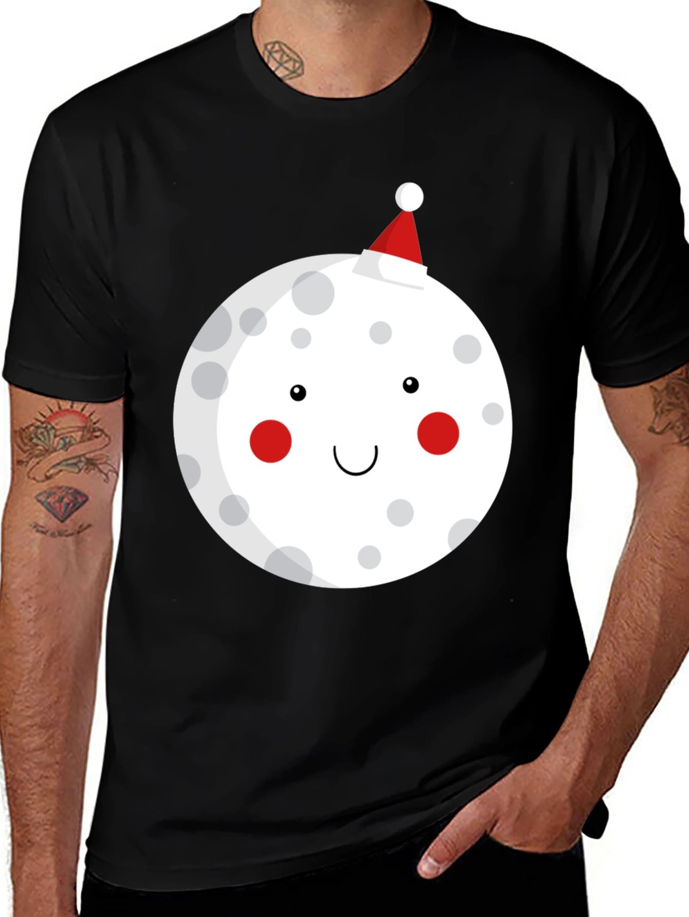 Variant 12 of Festive Moon Graphic T-Shirt - Holiday Cheer!