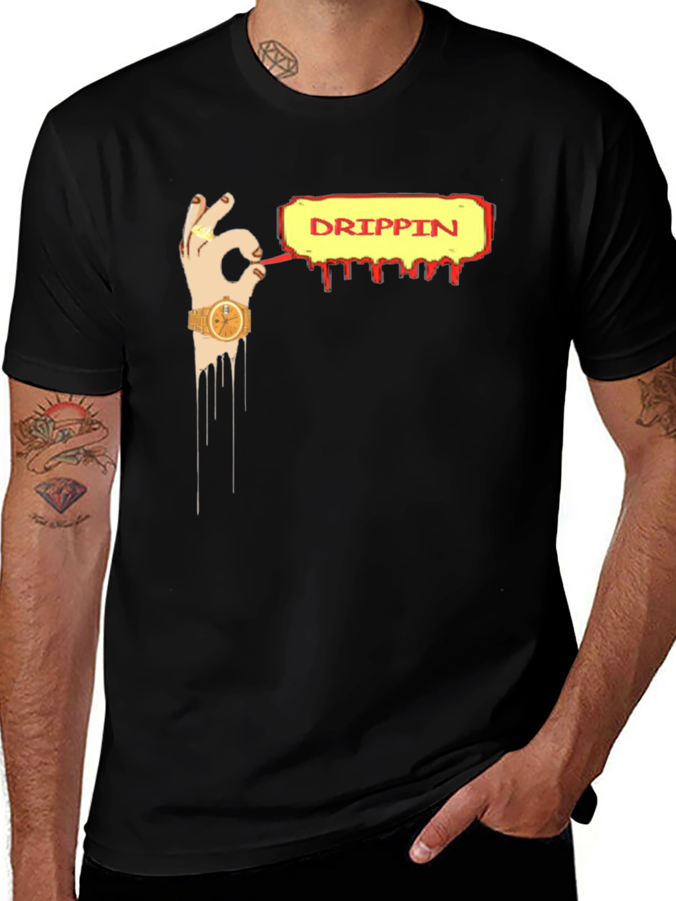 Variant 4 of Drippin' Style Graphic Tee - Urban Fashion