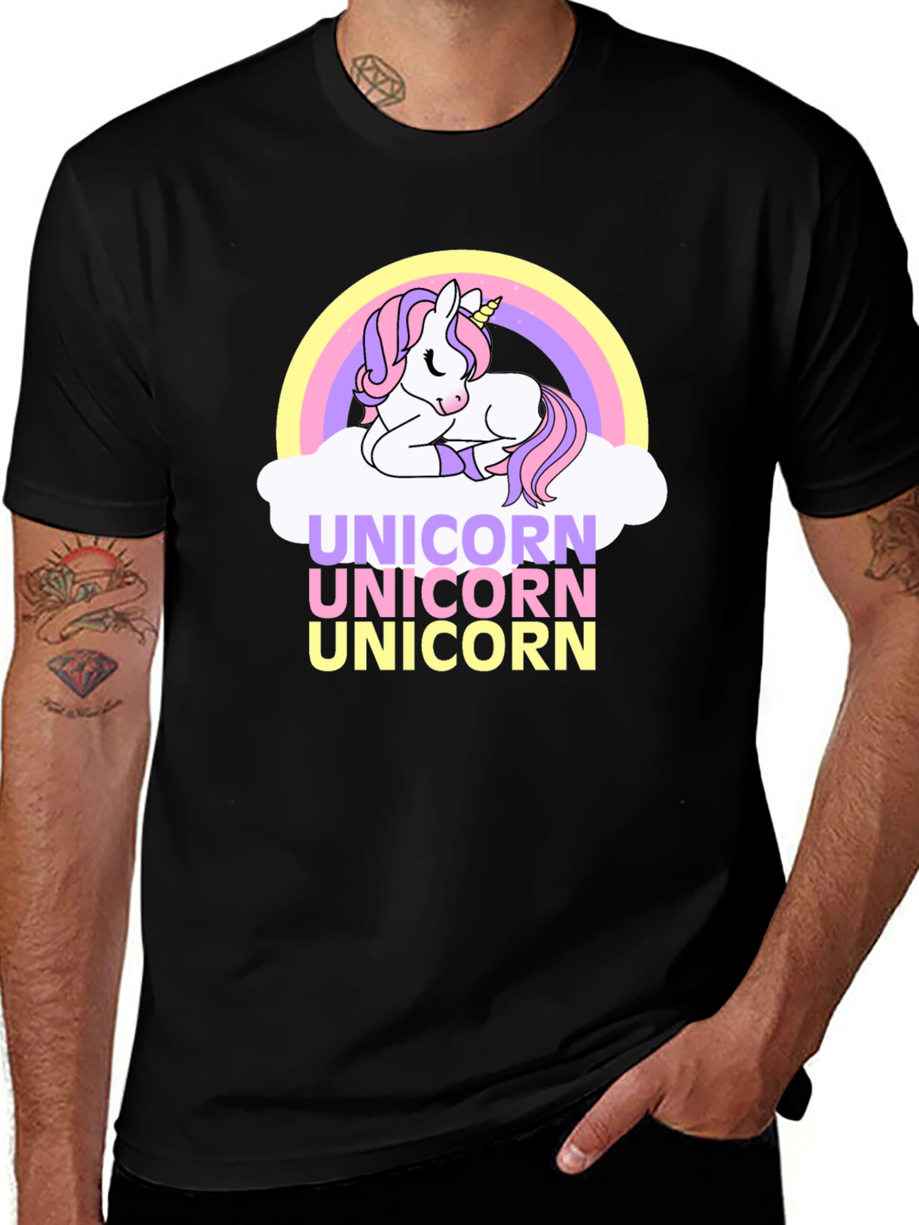 Variant 30 of Unicorn T-Shirt Rainbow Graphic Tee