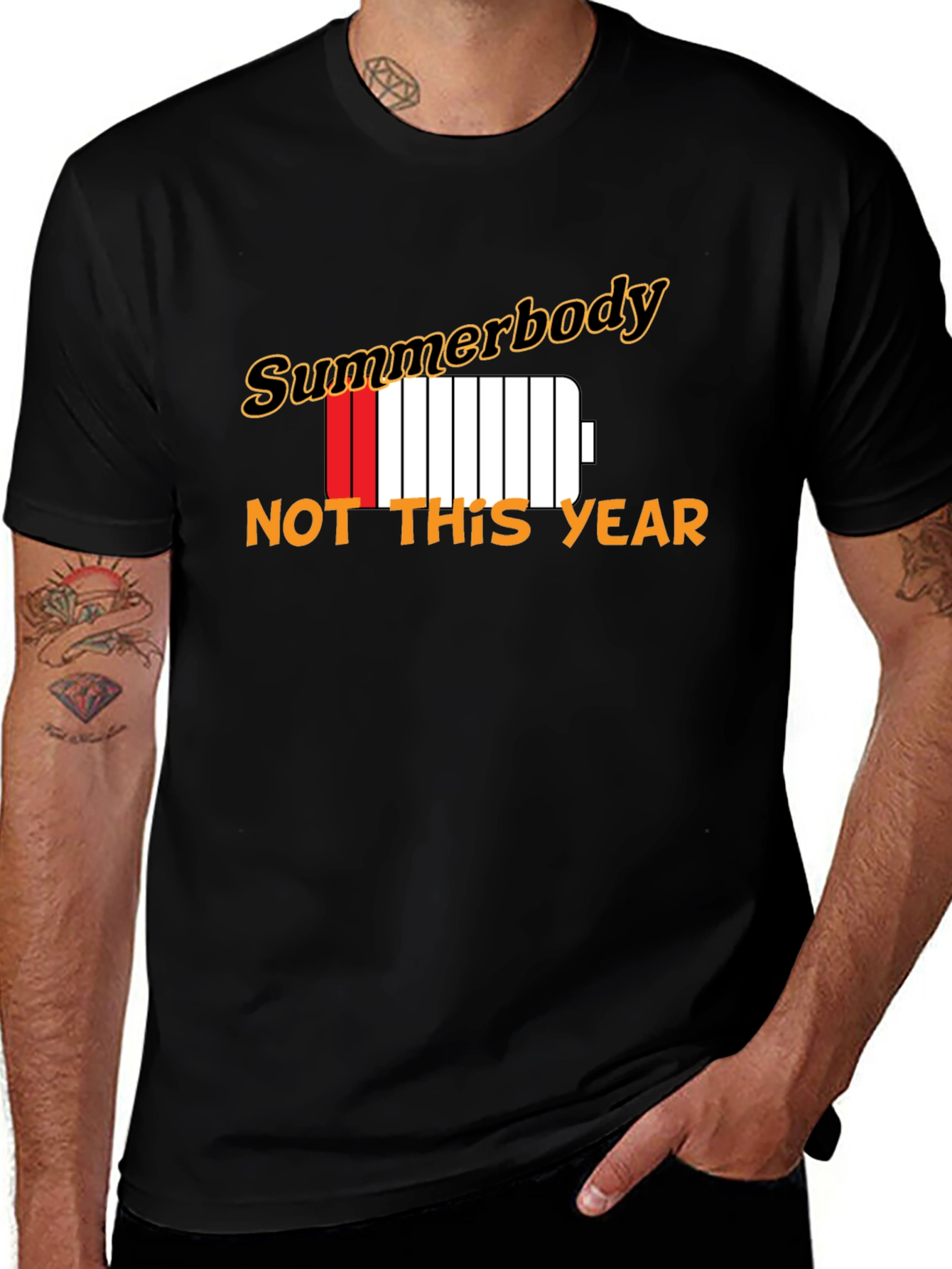 Variant 29 of Summerbody? Not This Year Black T-Shirt