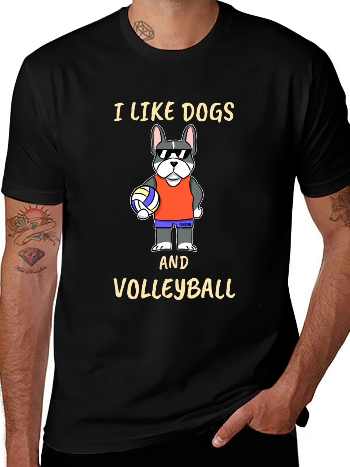 Dog & Volleyball Graphic Tee