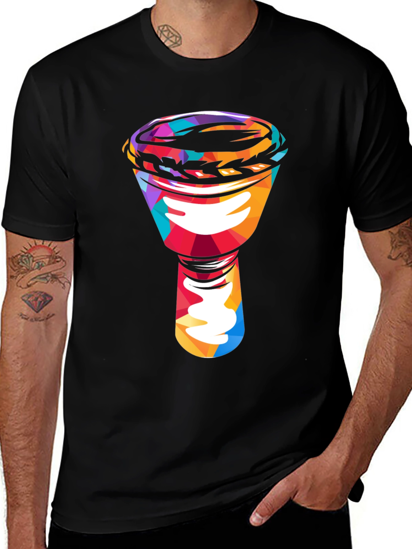 Variant 30 of Colorful Darbuka Drum Graphic T-Shirt