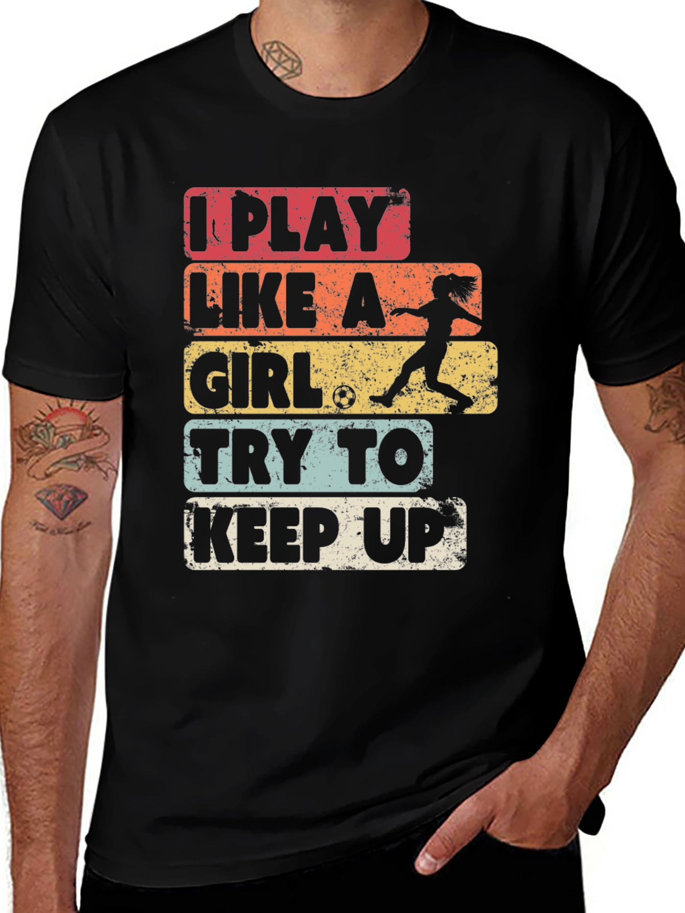 Variant 27 of I Play Like A Girl Soccer T-Shirt