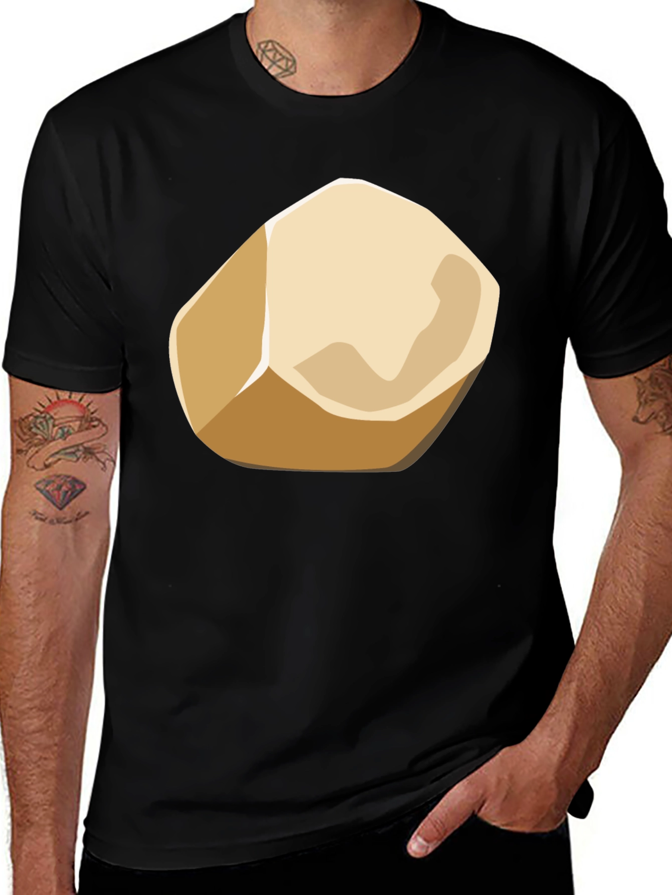 Variant 8 of Geometric Rock Graphic Tee - Modern Casual Style