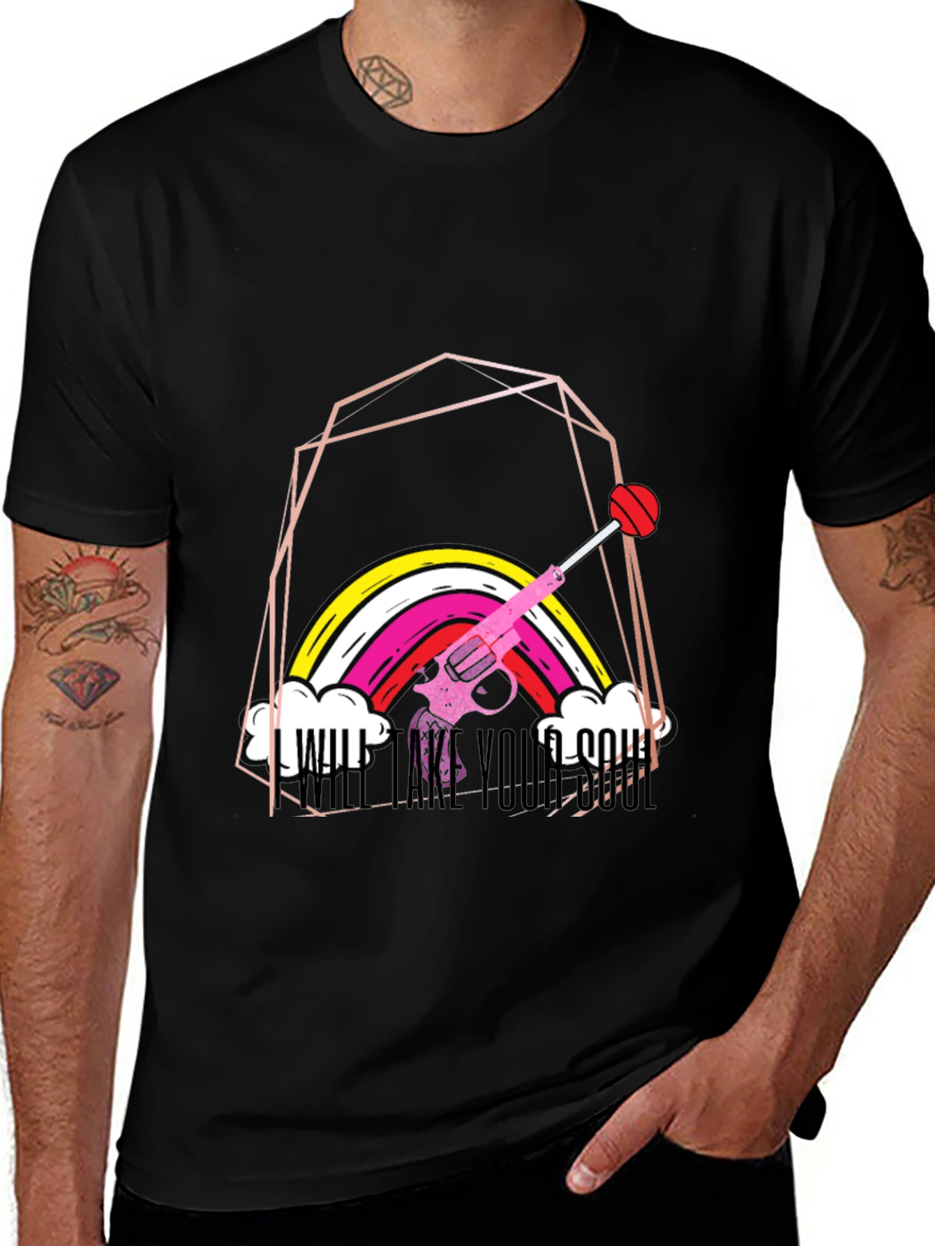 Rainbow Gun T-Shirt - Will Take Your Soul