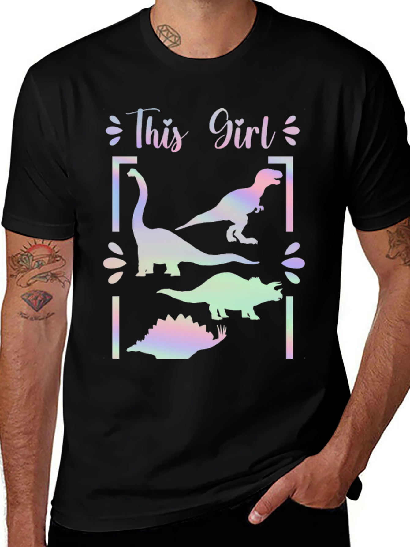 Variant 23 of This Girl Loves Dinosaurs T-Shirt