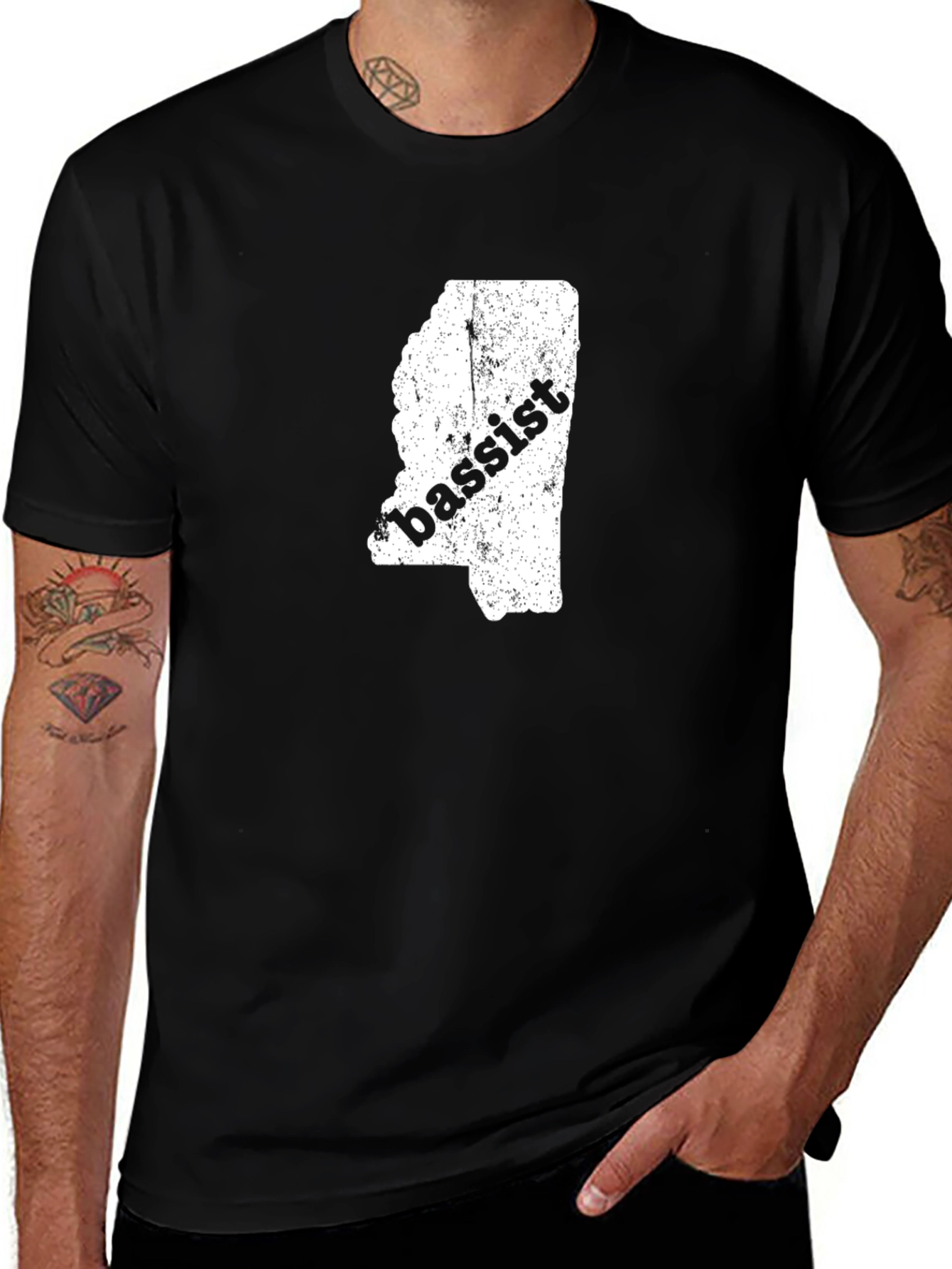 Variant 25 of Mississippi Bassist T-Shirt