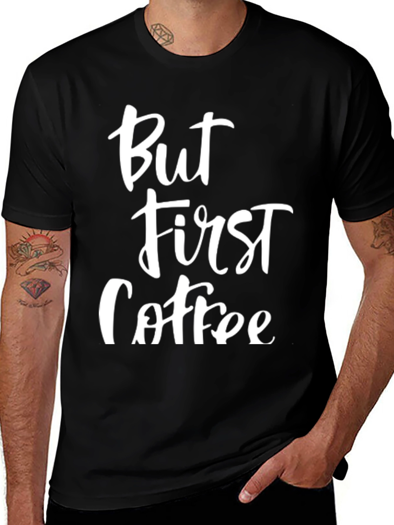 Variant 16 of But First Coffee Graphic T-Shirt - Unisex Casual Tee