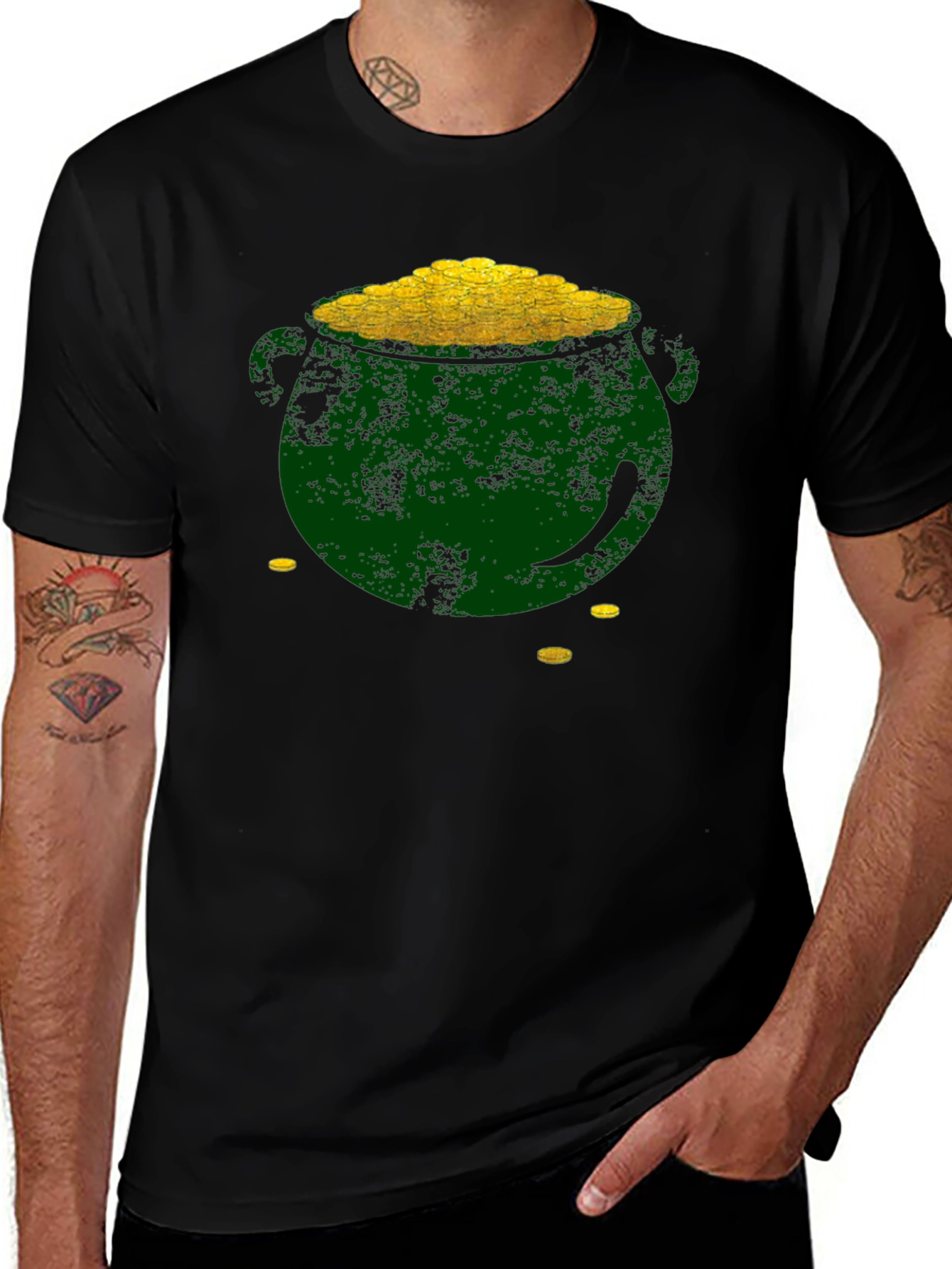 Variant 14 of Lucky Pot of Gold Graphic T-Shirt