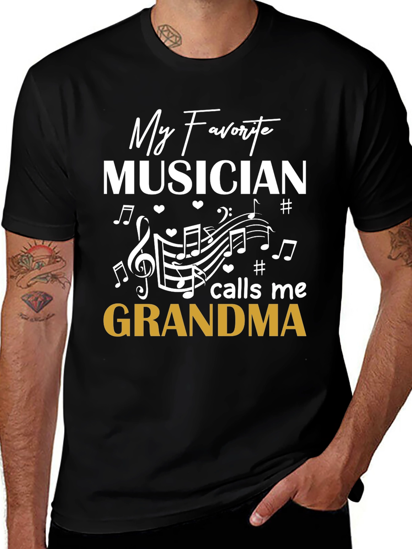 Variant 24 of My Favorite Musician Calls Me Grandma T-Shirt