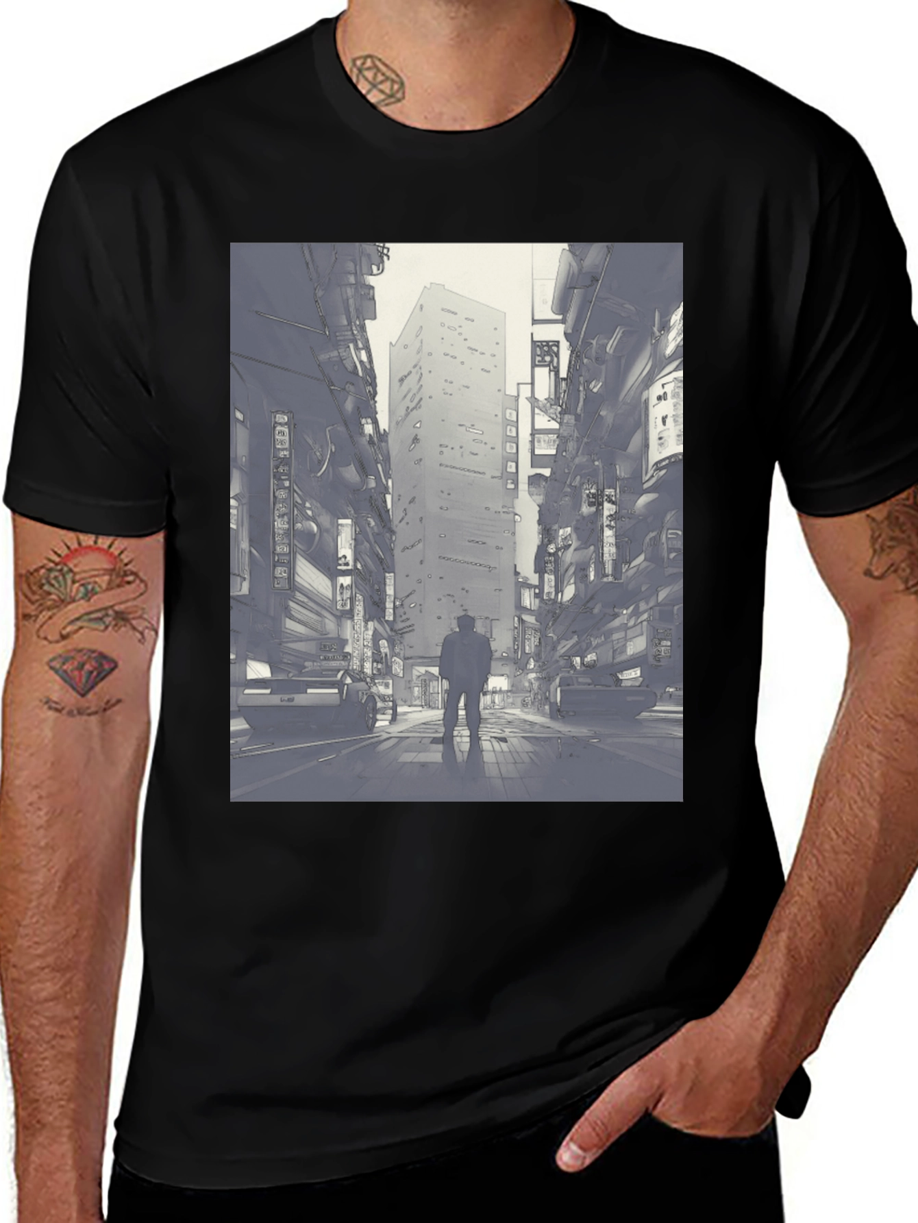 Variant 30 of Urban Dreamscape T-Shirt - Streetwear Style