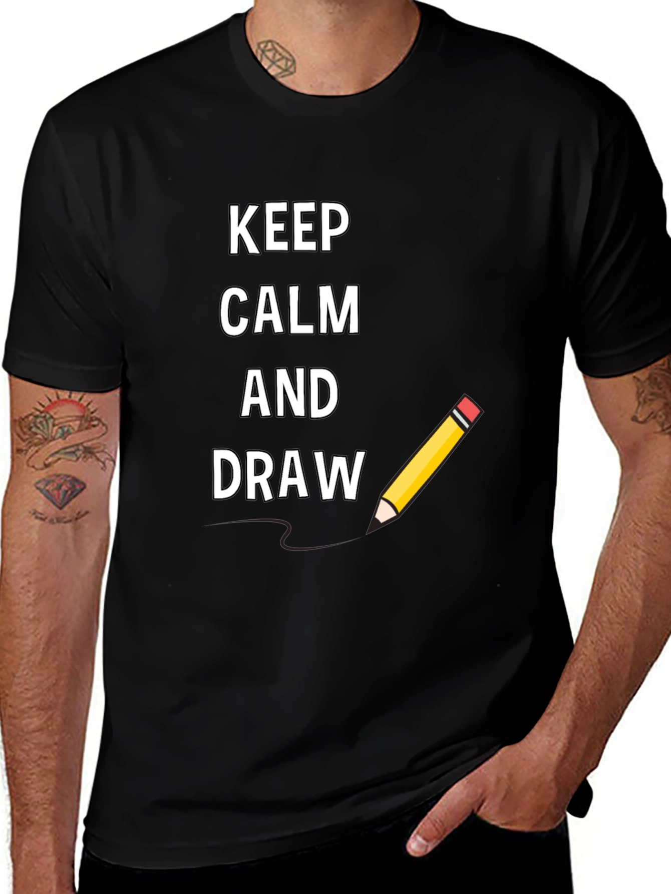 Variant 8 of Keep Calm and Draw T-Shirt - Artist Apparel