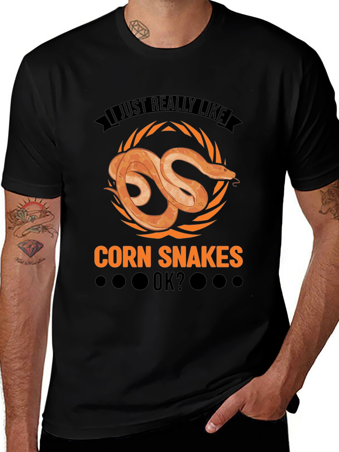 Variant 23 of Corn Snake Lover T-Shirt - Reptile Pet Tee