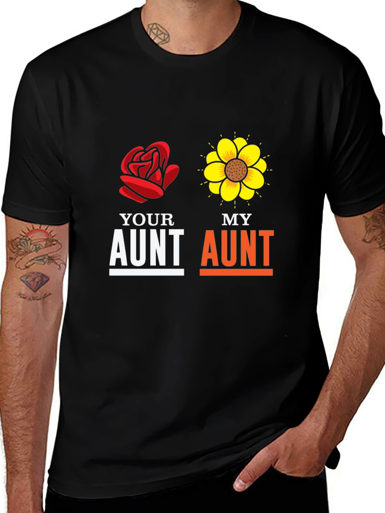 Variant 11 of Your Rose, My Sunflower Aunt T-Shirt