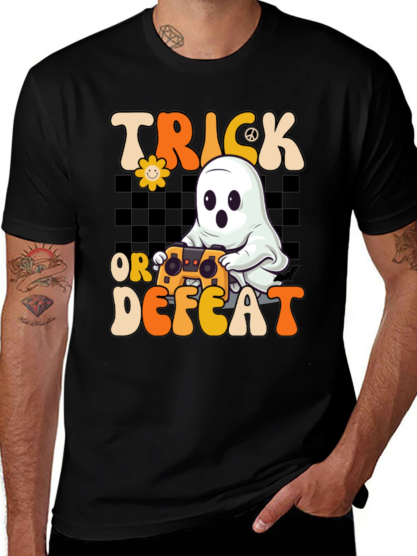 Trick or Defeat Halloween Gamer T-Shirt