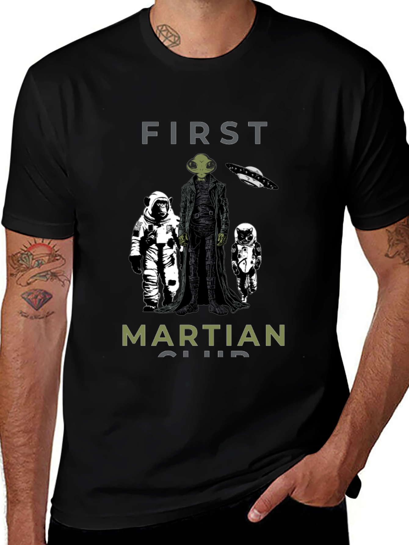 First Martian Club Graphic T-Shirt