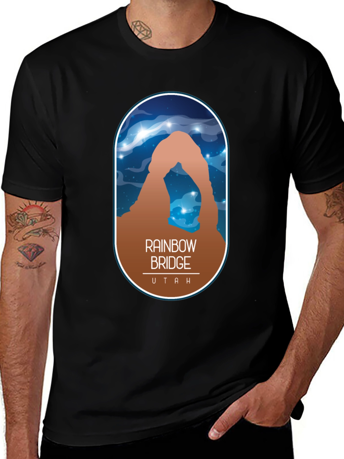Variant 25 of Rainbow Bridge Utah Graphic T-Shirt