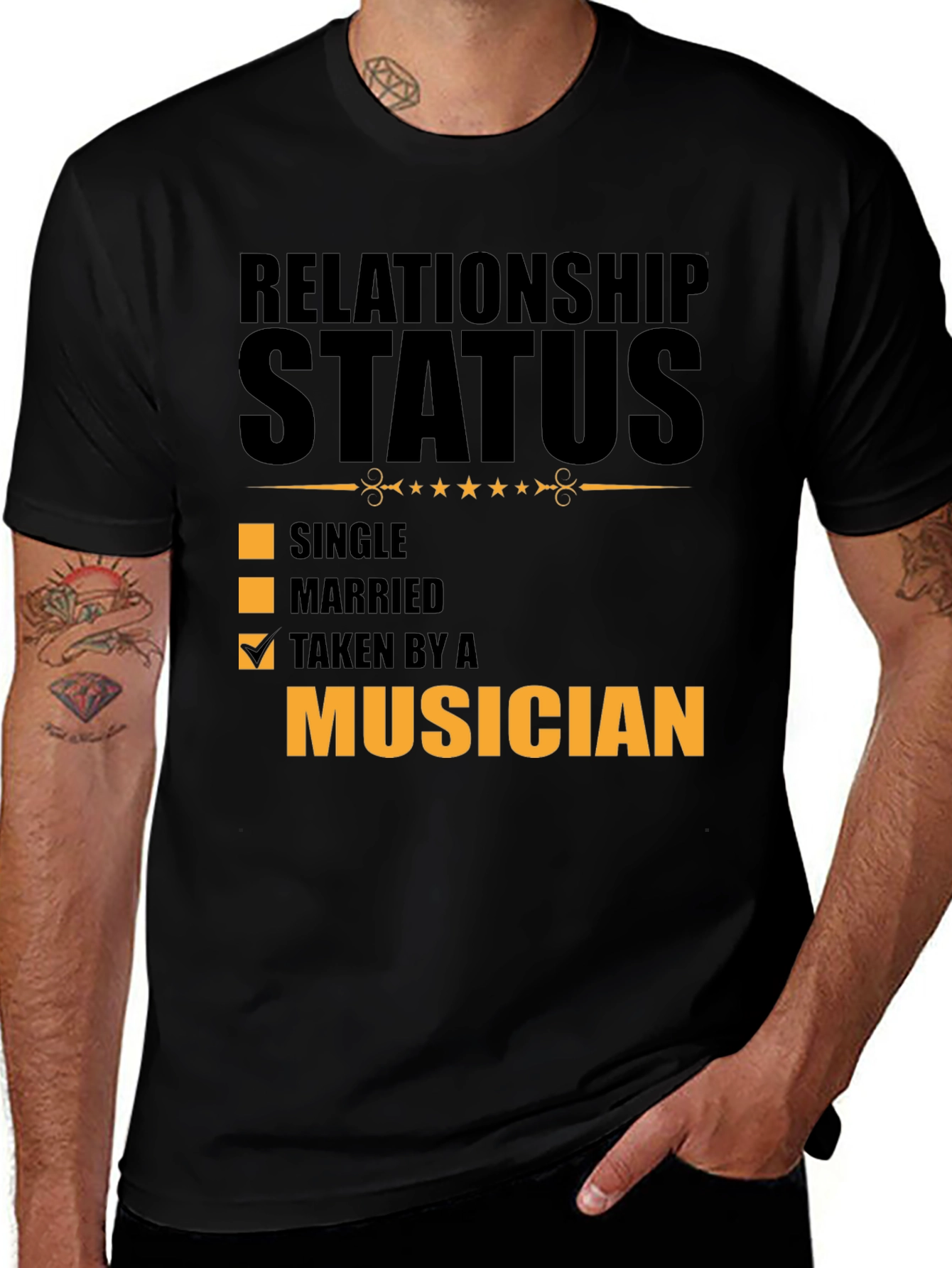 Variant 13 of Taken By A Musician Relationship Status Graphic Tee