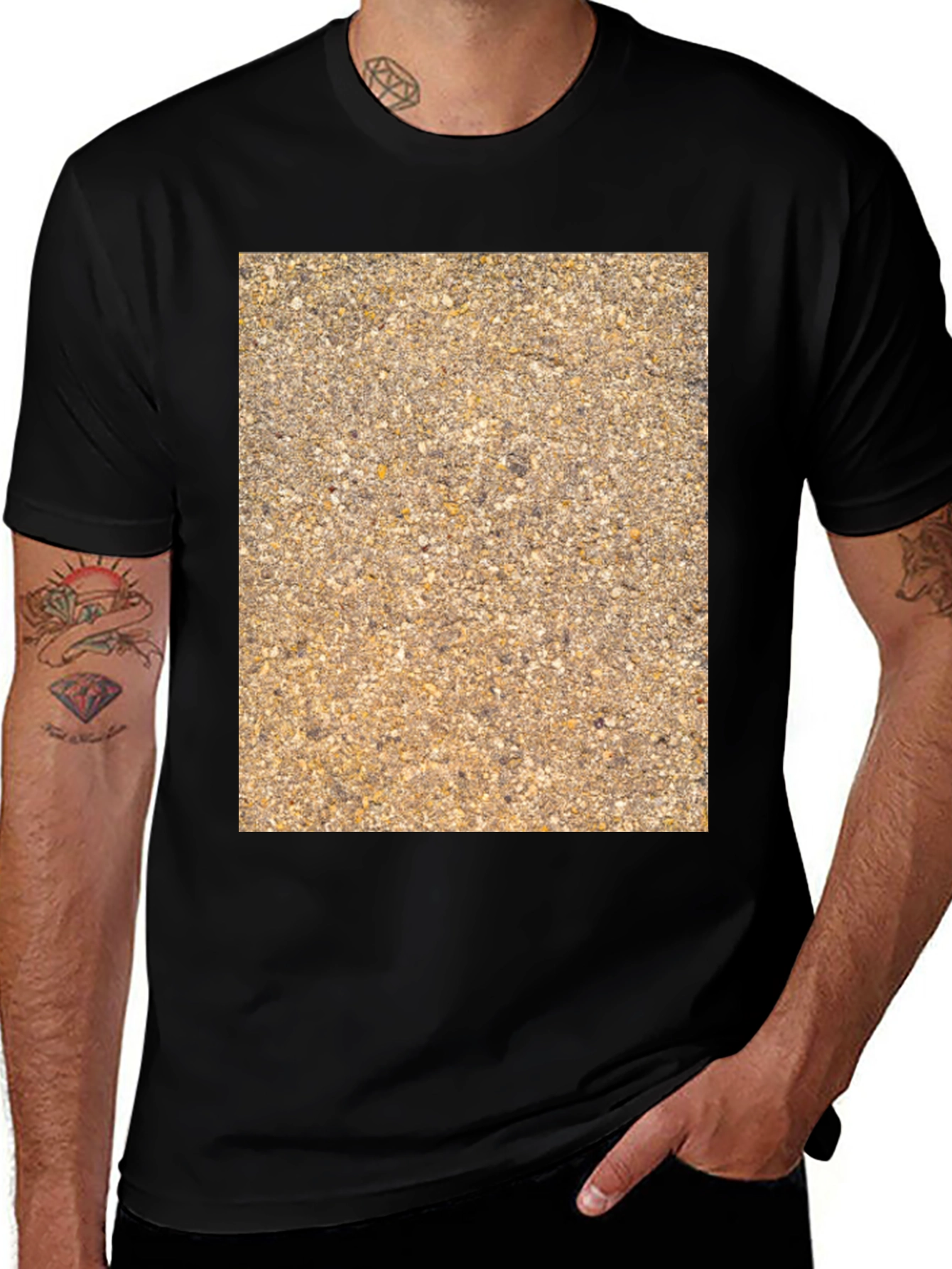 Variant 19 of Textured Pattern Graphic Tee - Casual Style