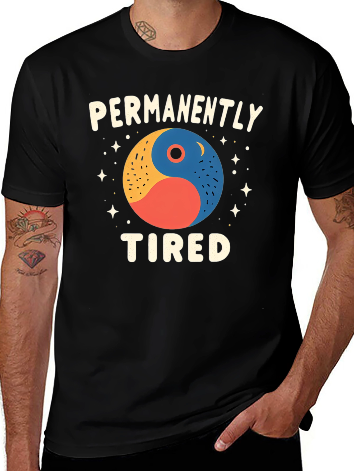 Variant 10 of Permanently Tired Graphic T-Shirt
