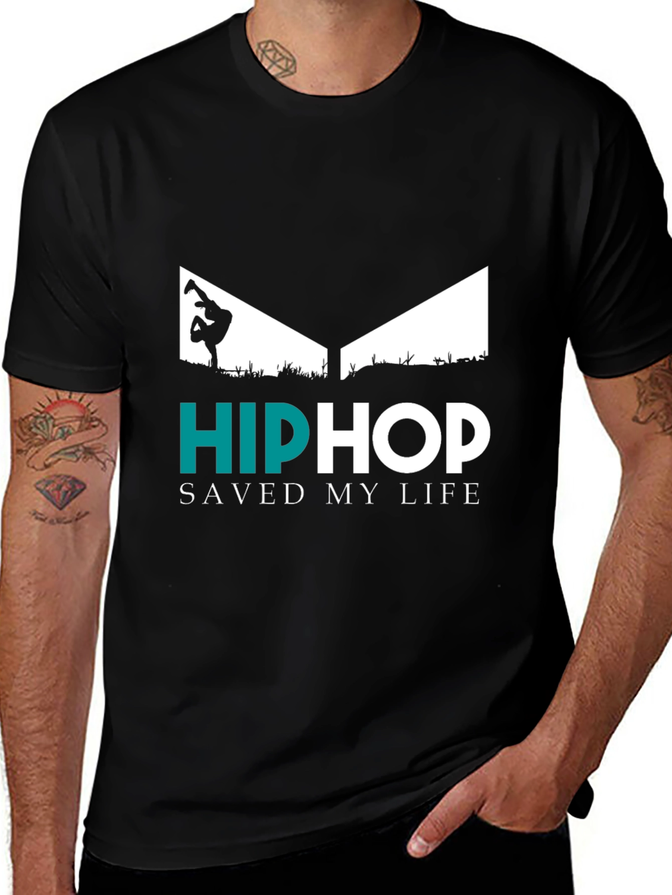 Variant 3 of Hip Hop Saved My Life Graphic Tee