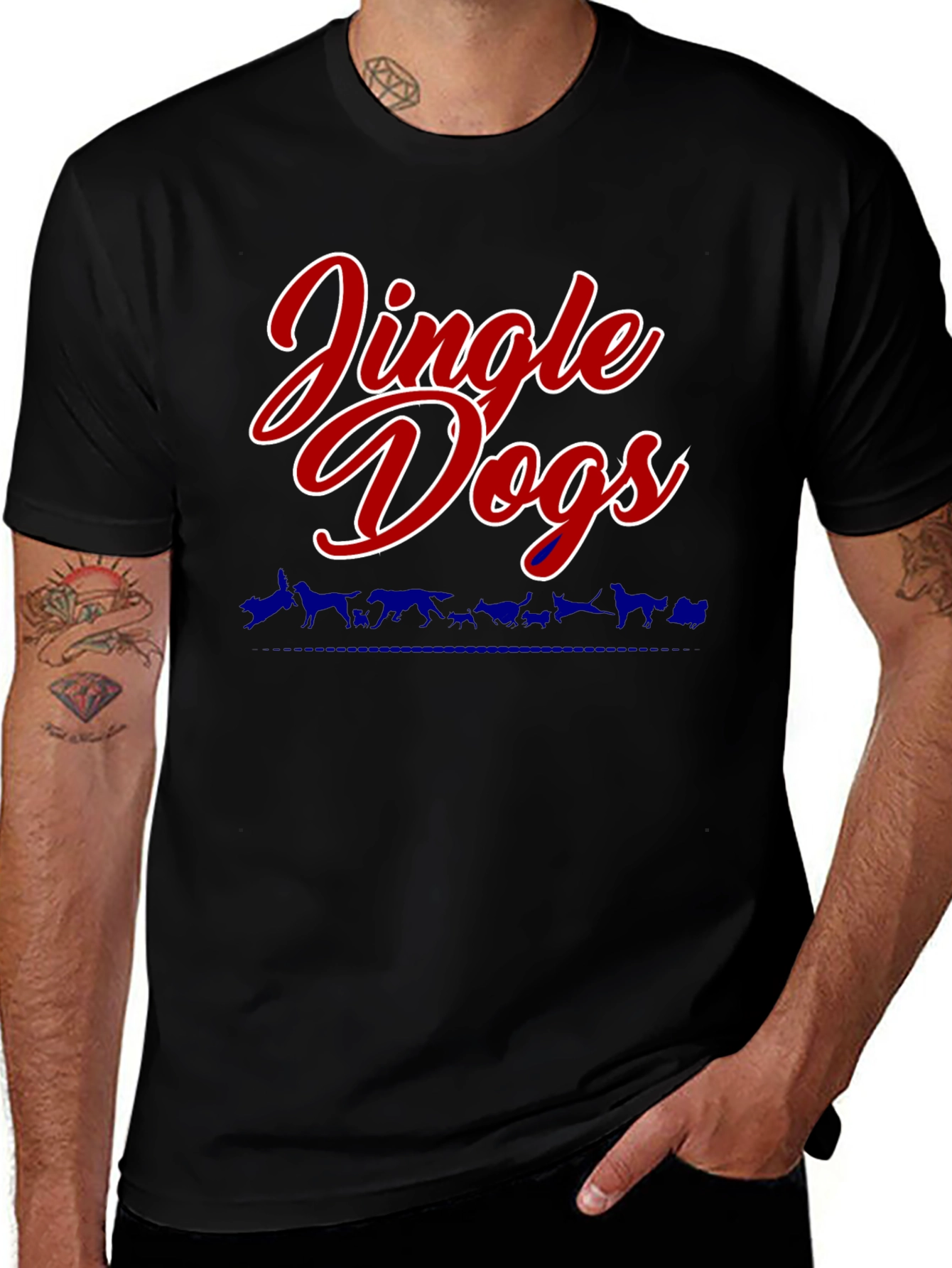 Variant 5 of Jingle Dogs Graphic T-Shirt