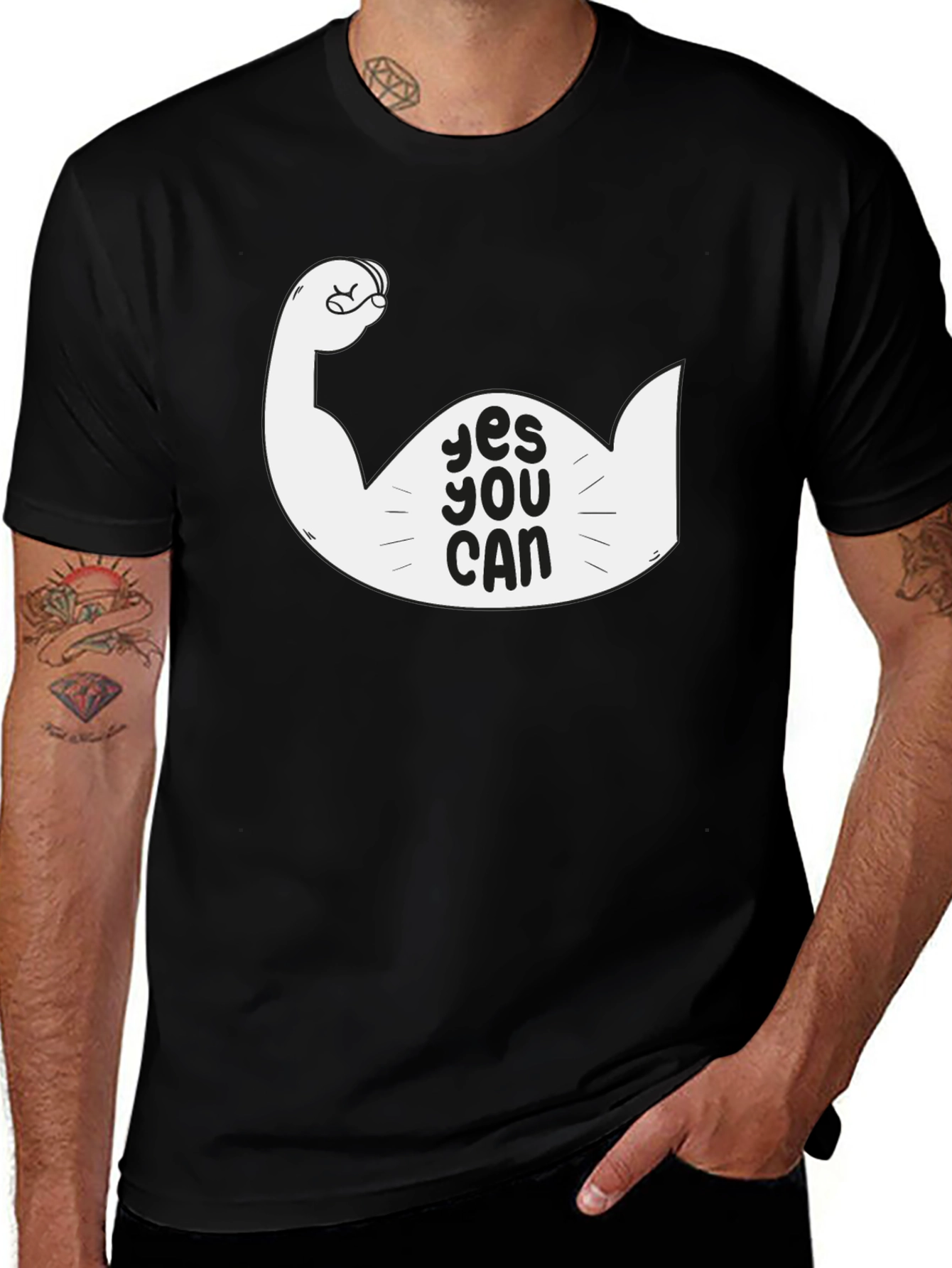 Variant 29 of Yes You Can Graphic T-Shirt - Motivational Design