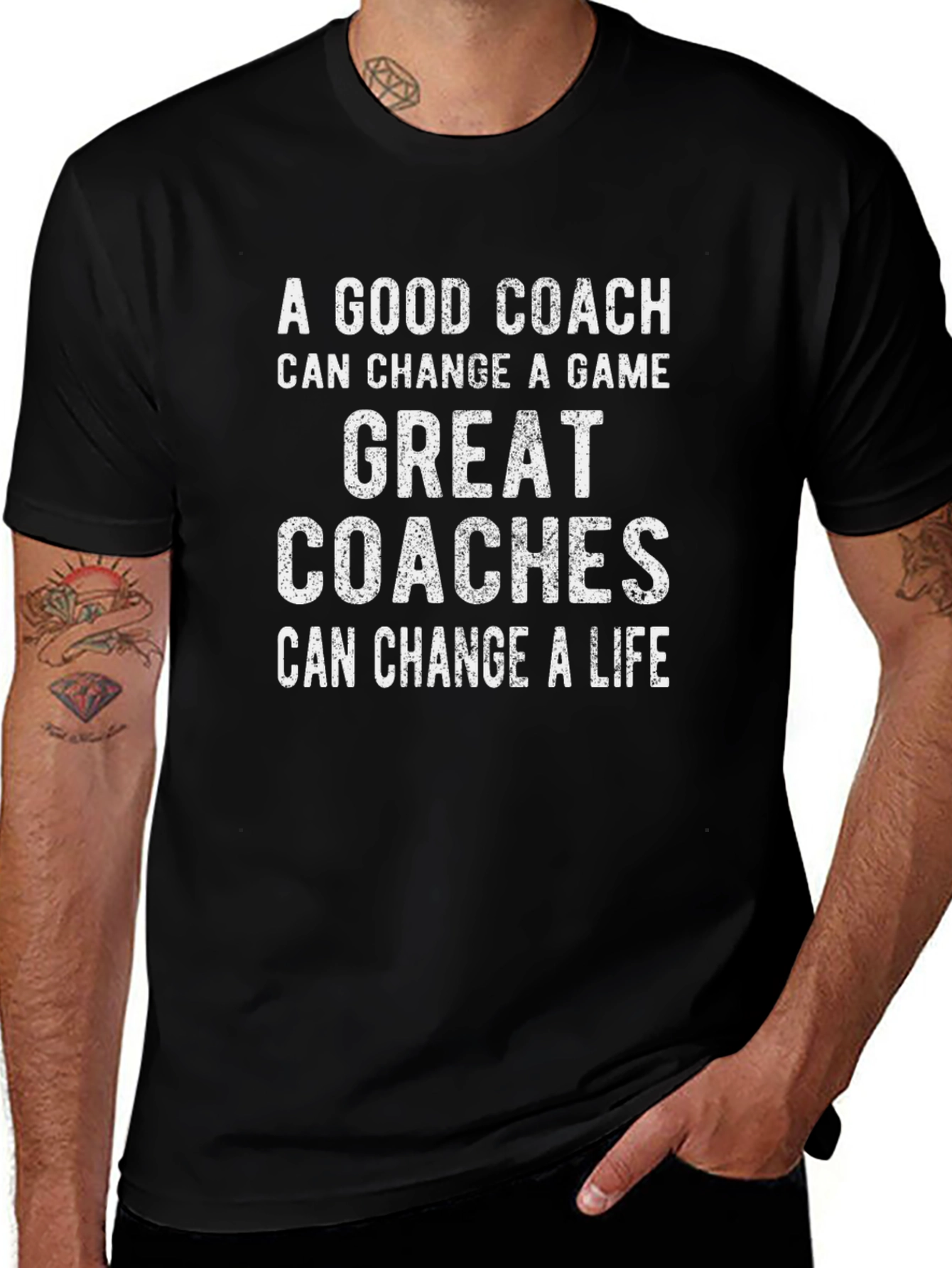 Variant 12 of A Good Coach T-Shirt - Change a Game, Change a Life