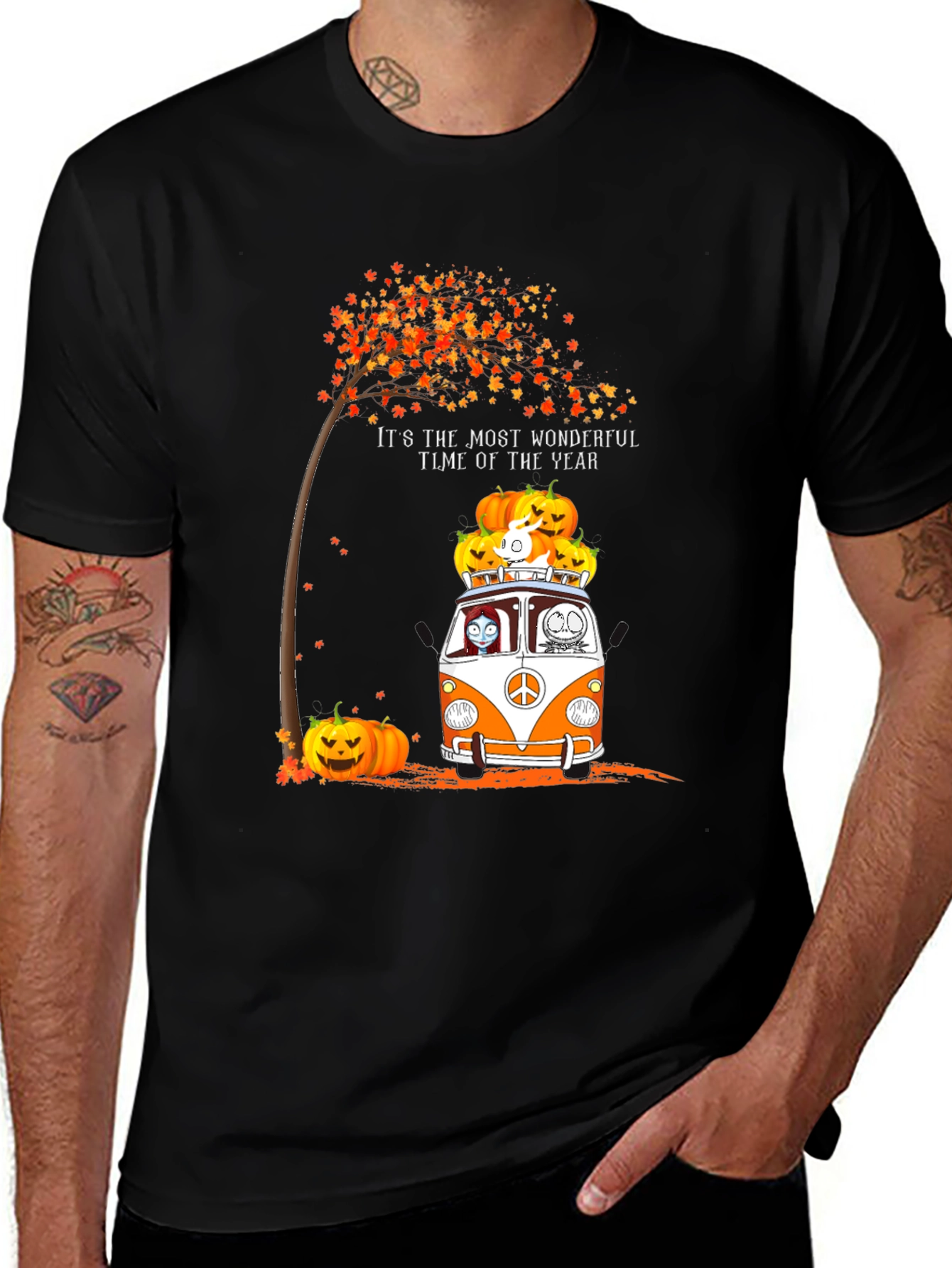 Halloween Pumpkin Van T-Shirt